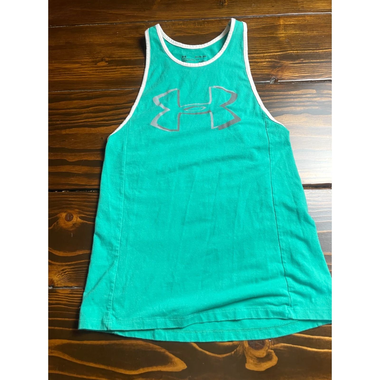 Under Armour Under Armour Shirt Women's XS Green Tank Sleeveless Racerback Scoop Neck Pullover Activewear Size XS / US 0-2 / IT 36-38 - 2 Thumbnail