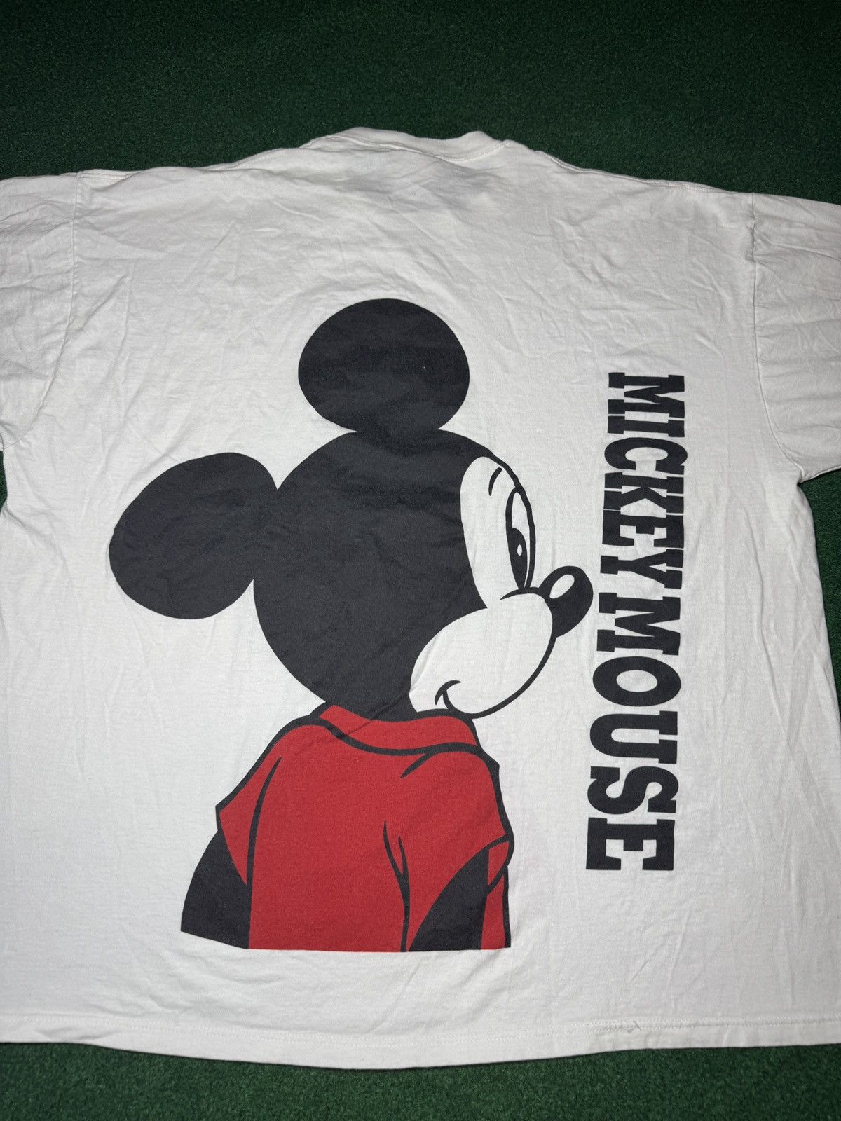 Disney × Vintage Vtg 90s Disney Retro Mickey Mouse Double Sided Boxy T Shirt Size US XXL / EU 58 / 5 - 4 Thumbnail