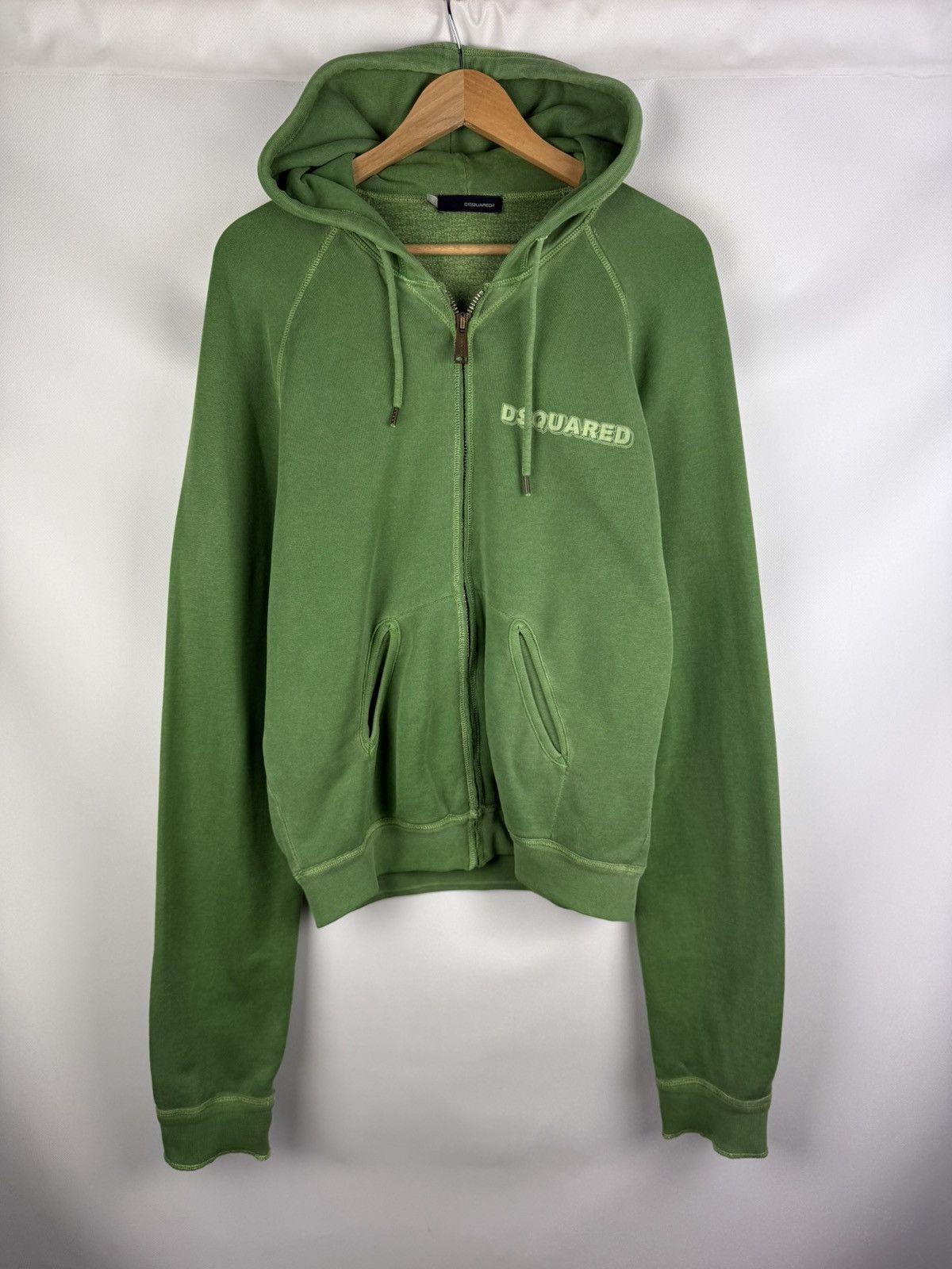 Dsquared2 Dsquared Men’s Full Zip Chest Logo Drawstring Cotton Hoodie Size US L / EU 52-54 / 3 - 1 Thumbnail