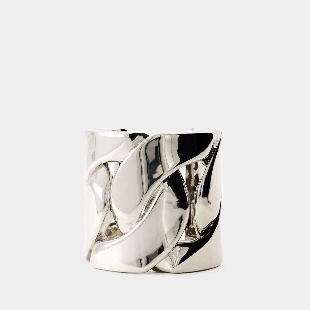 Alexander McQueen o1loc1c0625 Size: Medium/ Chain Cuff in Silver Size ONE SIZE - 1 Preview