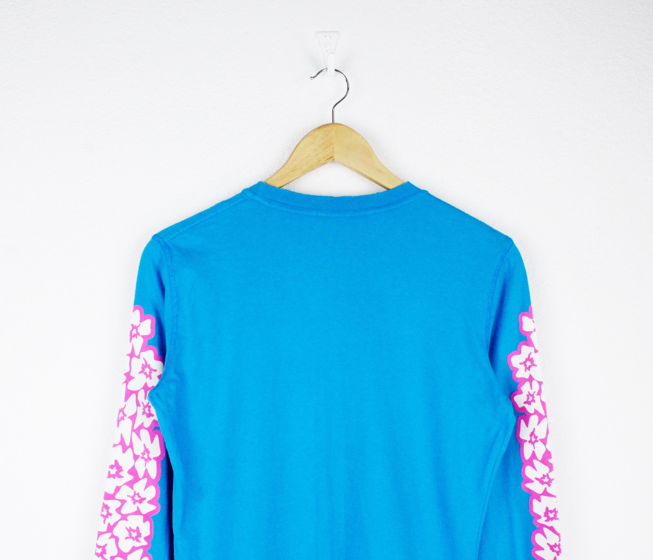 Dsquared2 Dsquared2 Blue Aloha Motherfucker Distressed L/S T-Shirt Size US XS / EU 42 / 0 - 6 Thumbnail