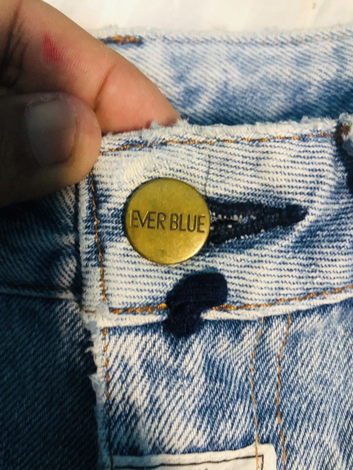 Japanese Brand Ever Blue Jeans (10) Size US 27 - 7 Thumbnail
