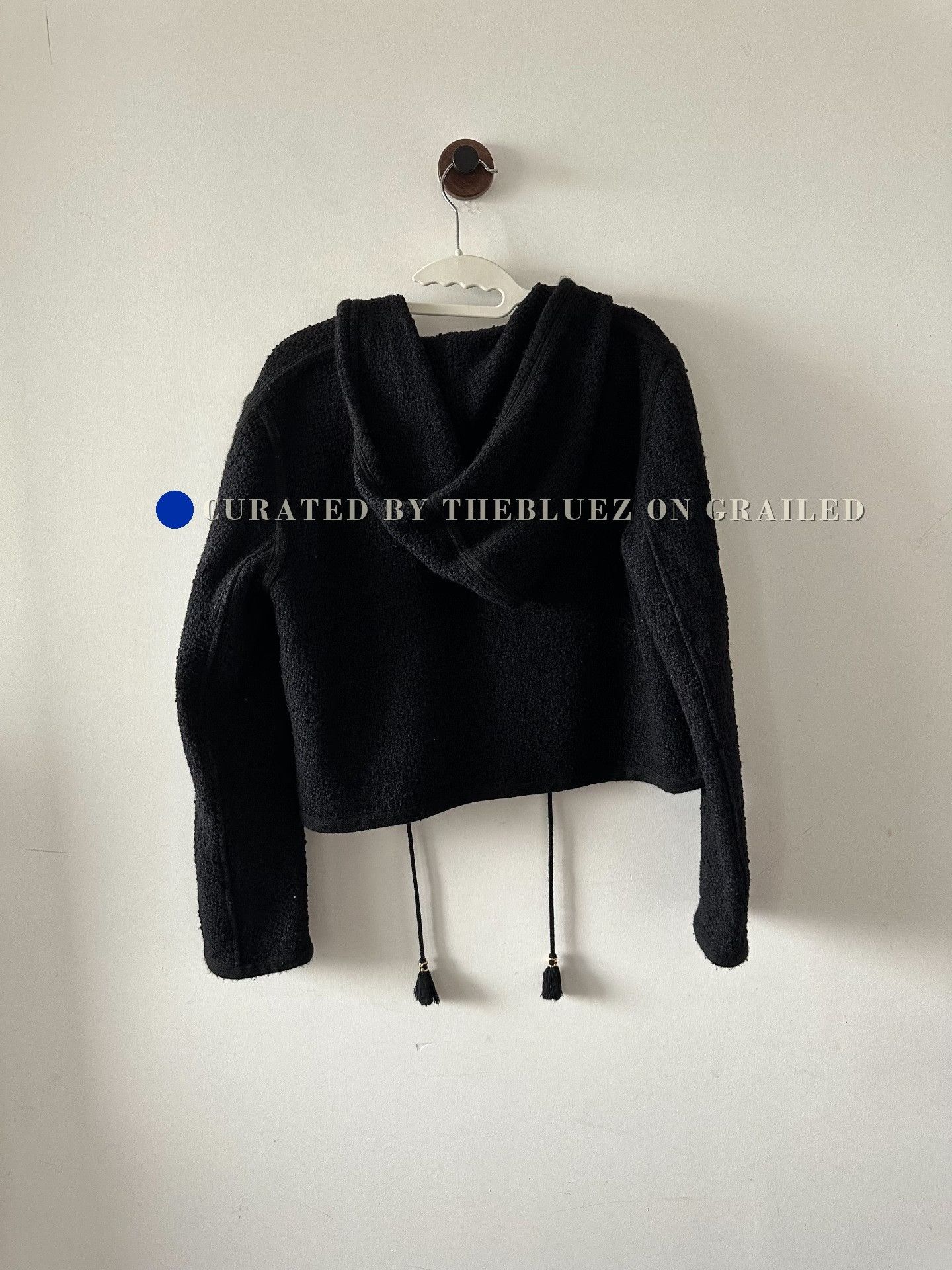 Celine Celine Tweed Cropped Hooded Jacket Size S / US 4 / IT 40 - 2 Thumbnail