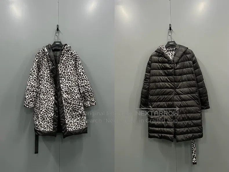 Max Mara Max Mara Leopard Print Double-faced Hooded Jacket Size M / US 6-8 / IT 42-44 - 1 Thumbnail