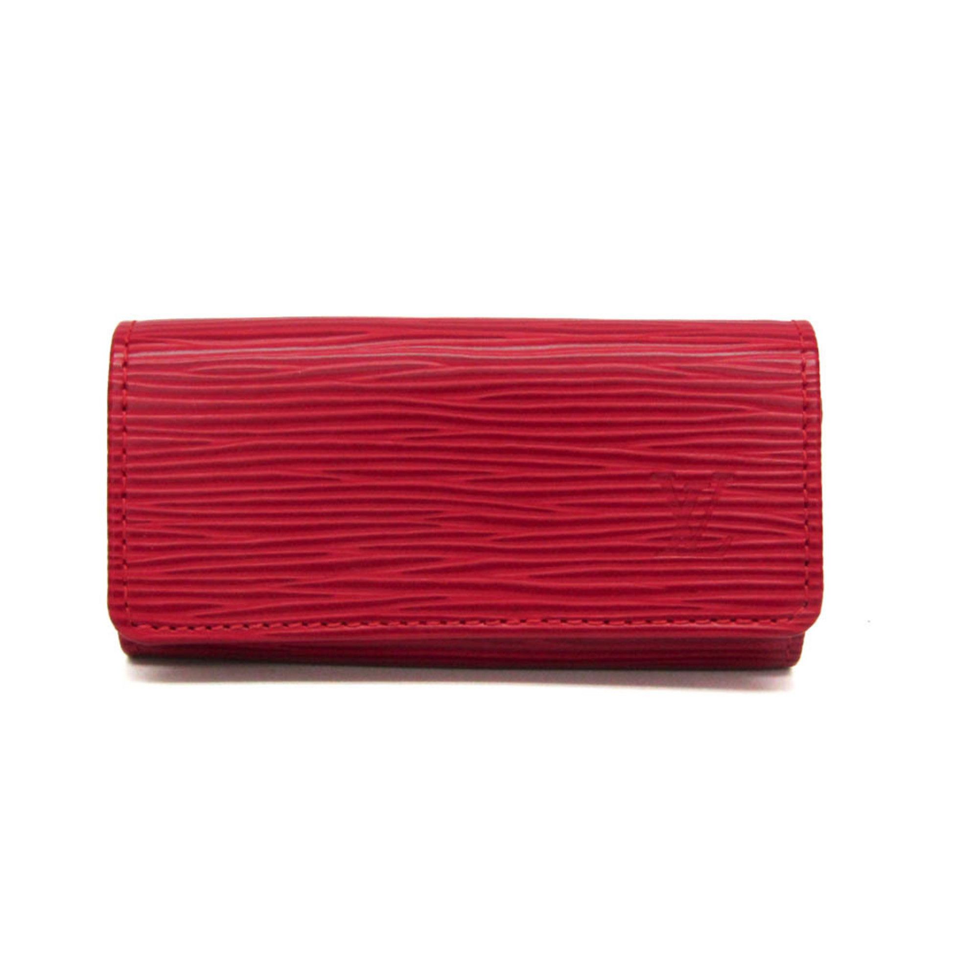 Louis Vuitton Epi 4 Key Holder M63827 WomenMen Epi Leather Key Case Castilian Red