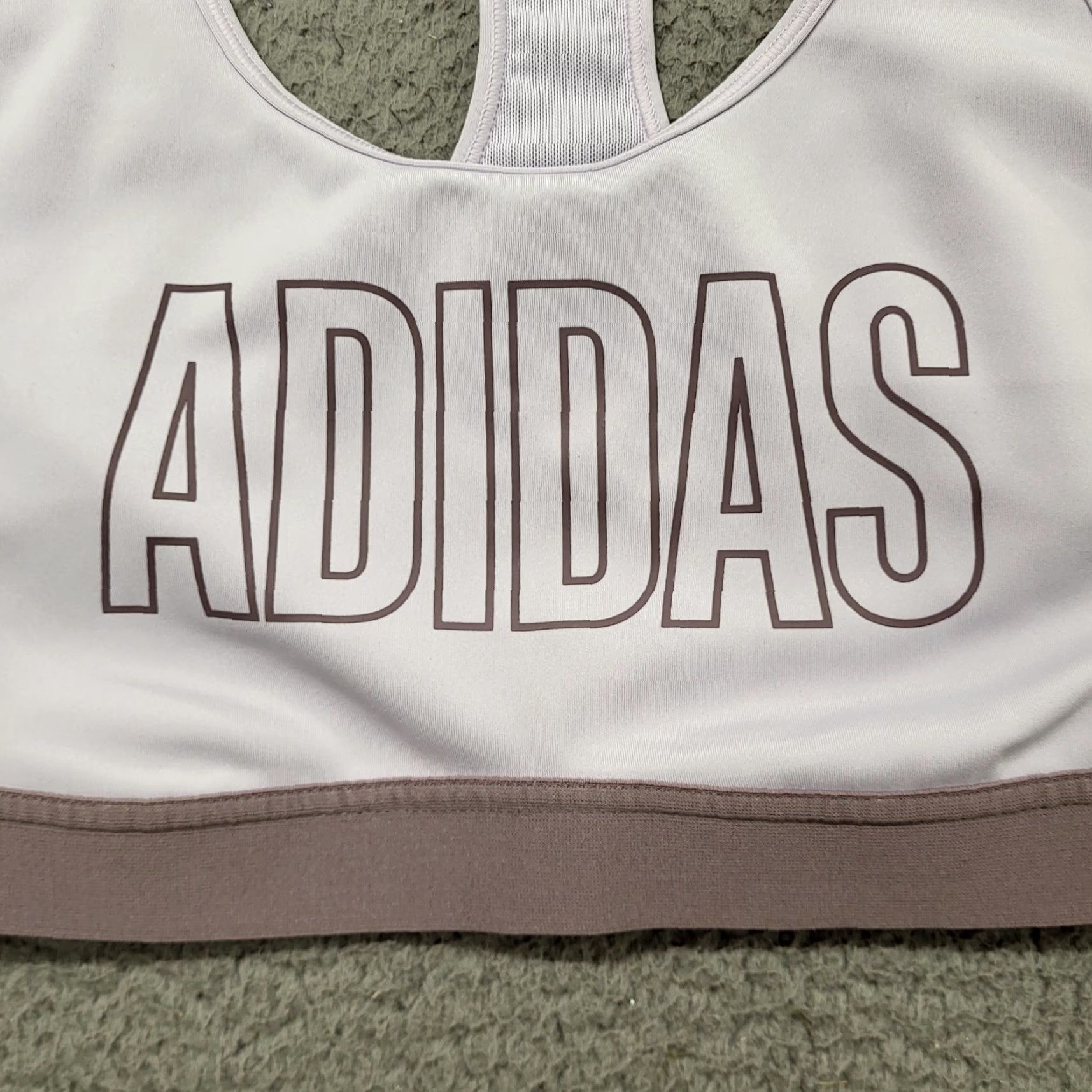 Adidas Adidas Sports Bra Womens Size Small Alphaskin -Impact Lavender Purple Athletic Shirt Size ONE SIZE - 2 Thumbnail