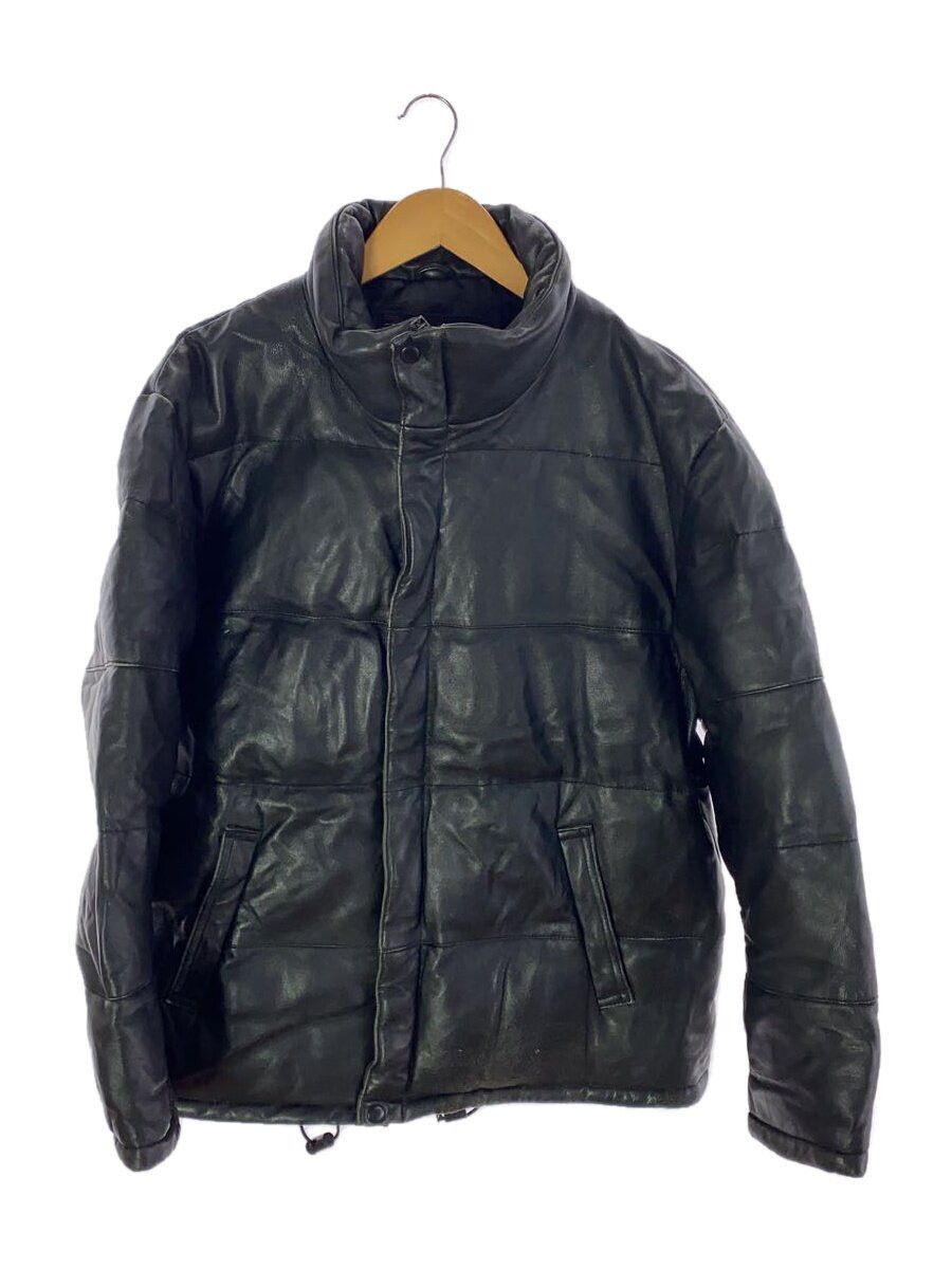 Avirex Sheep Leather Down Jacket Black