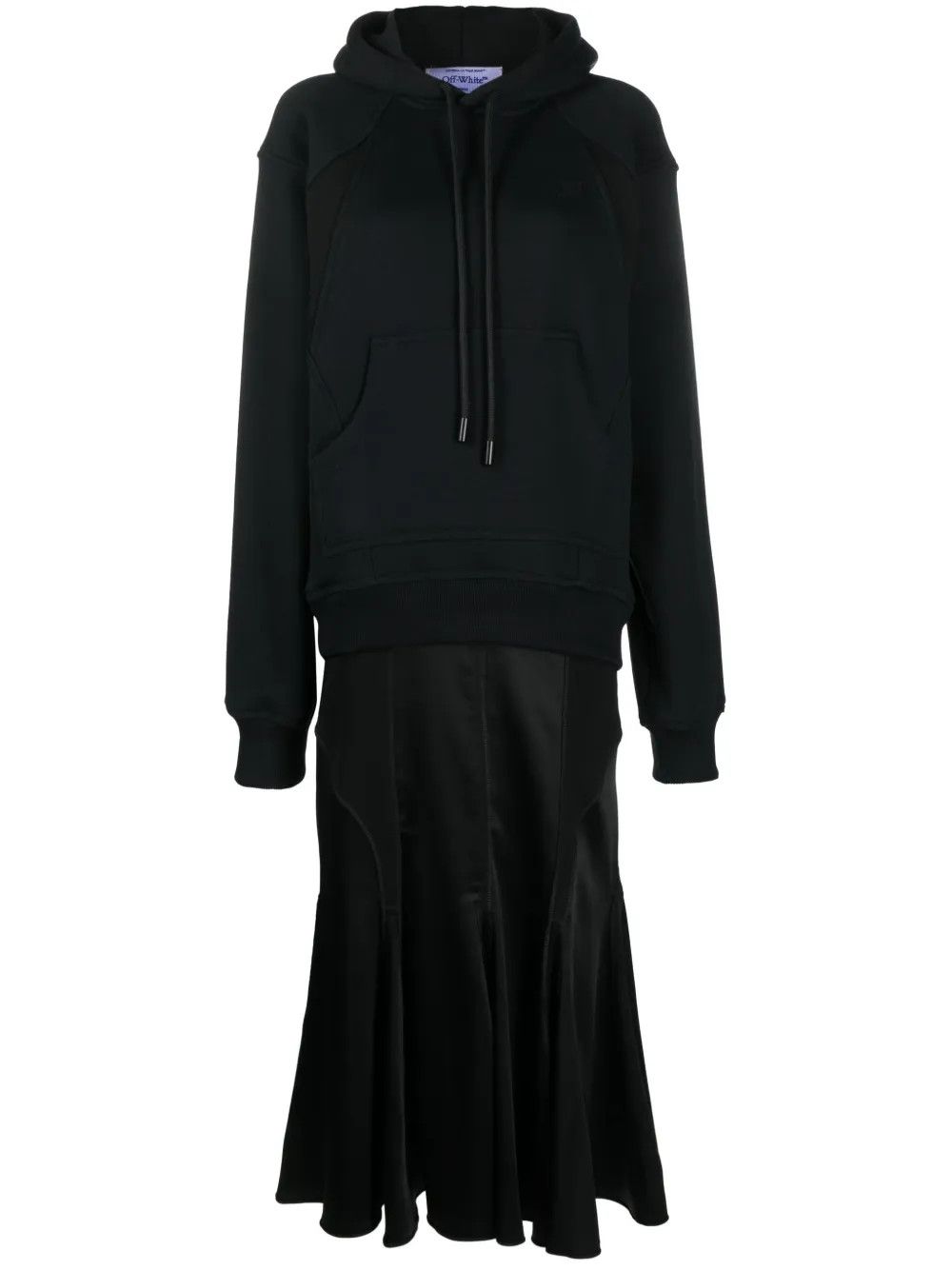 Off-White o1y1125 Hooded Midi Dress in Black Size M / US 6-8 / IT 42-44 - 1 Thumbnail