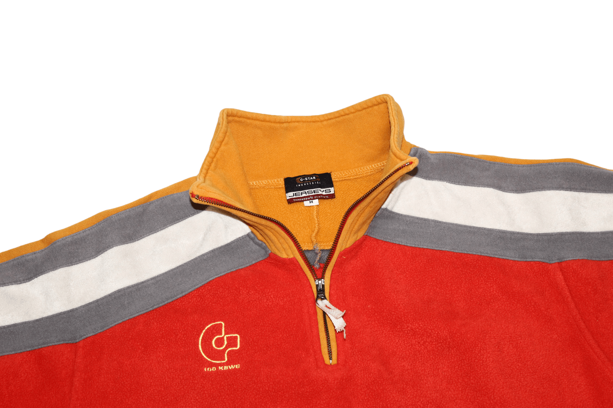 G-Star VTG 🔥 90s G Star Jersey 1/3 Zip Baggy Fleece Pullover Size US M / EU 48-50 / 2 - 6 Thumbnail