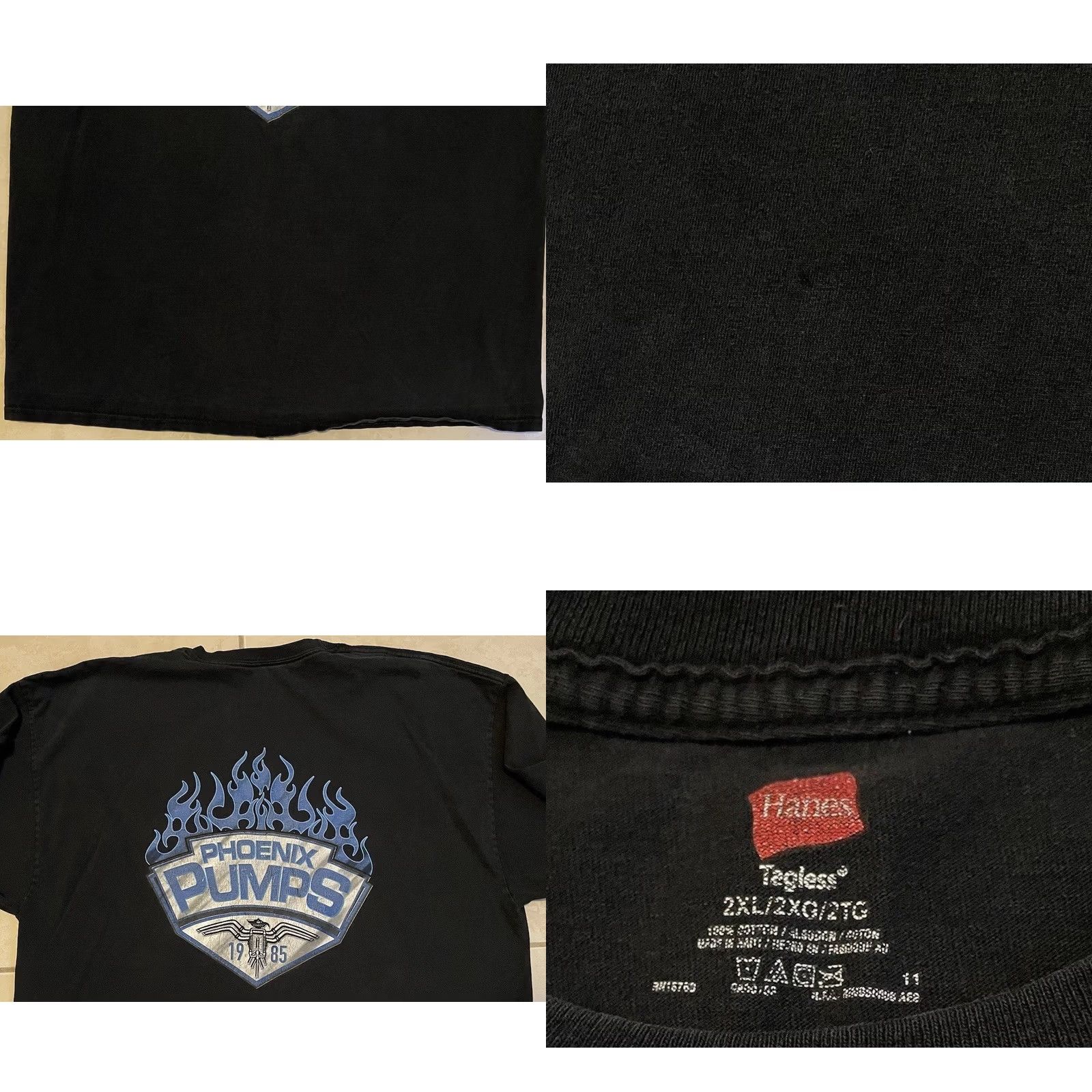 JNCO VINTAGE Phoenix Faded Flame Shirt XXL Black Mens T-Shirt Long Sleeve Crew Neck 2XL Harley Skate Punk Biker 90s 80s Jnco Retro Size US XXL / EU 58 / 5 - 8 Thumbnail