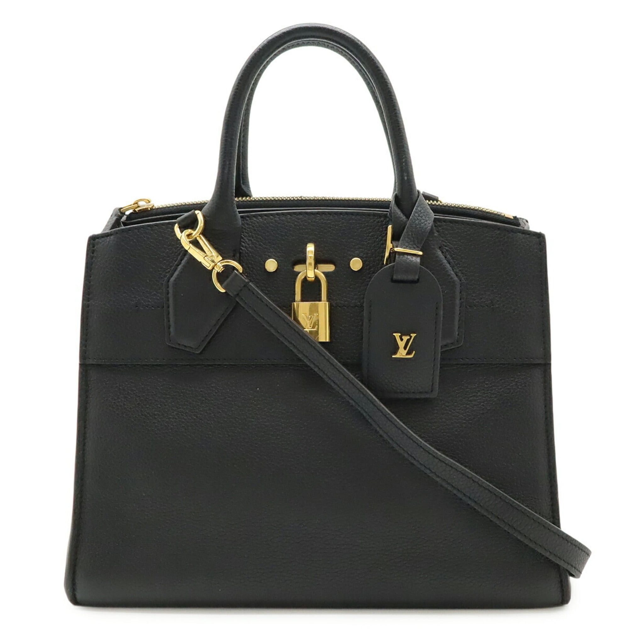 Louis Vuitton LOUIS VUITTON City Steamer PM Handbag Shoulder Bag Leather Noir Black M51028 Size ONE SIZE - 1 Thumbnail