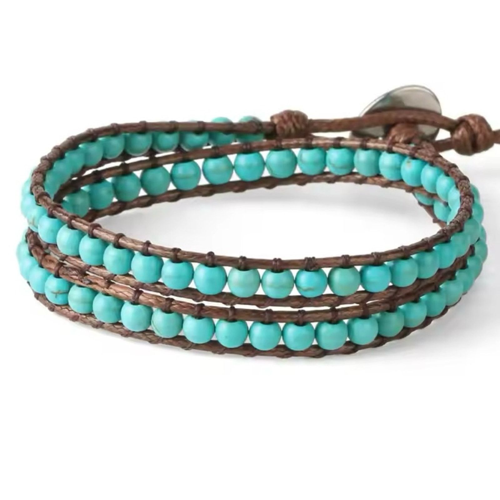 Other Turquoise Bohemian Braided Bracelet Size ONE SIZE - 1 Thumbnail