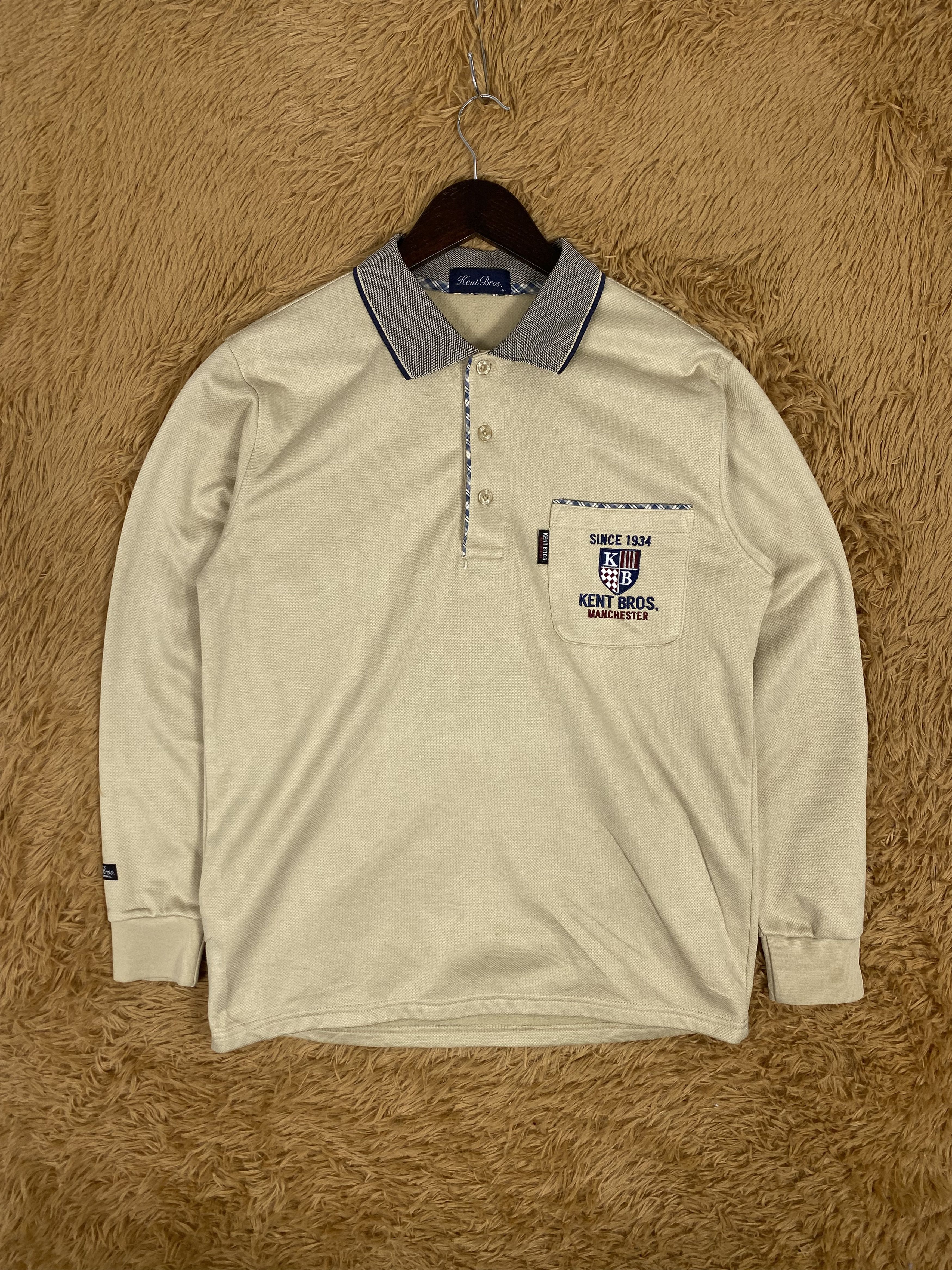 Japanese Brand × Vintage Vintage Kent Bros Manchester Half Button Sweatshirts PS0126 Size US M / EU 48-50 / 2 - 1 Thumbnail