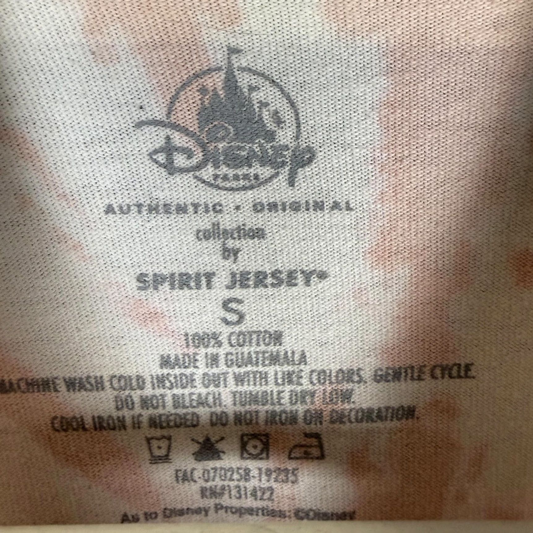 Disney VINTAGE? No. Disney Spirit Jersey Pink Tie Dye Long Sleeve Women Small Shirt Size S / US 4 / IT 40 - 6 Thumbnail