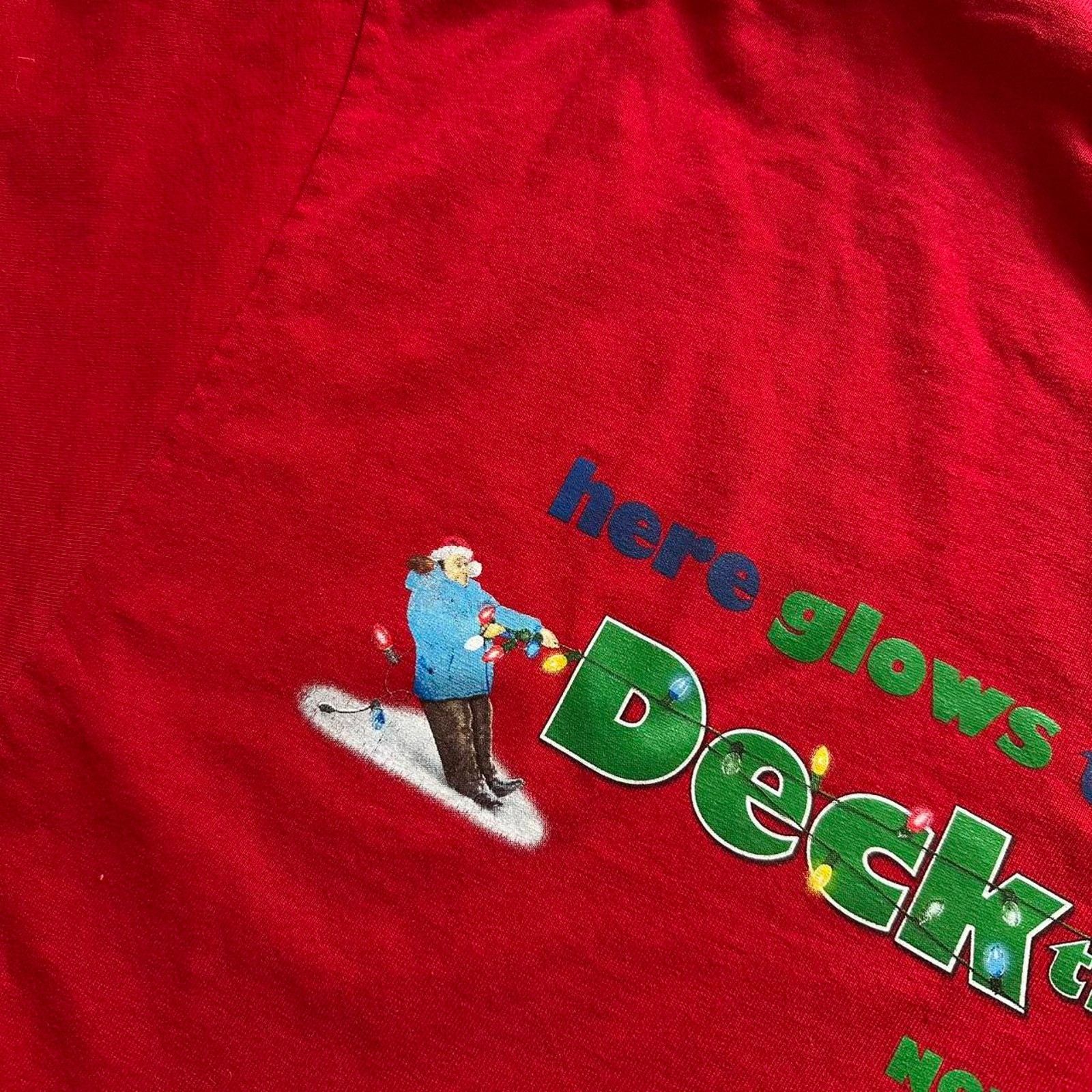 Vintage Vintage Y2K Deck The Halls Christmas Movie Promo Graphic Tee Size US XL / EU 56 / 4 - 3 Thumbnail