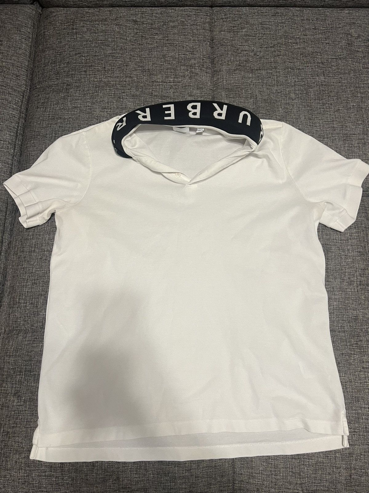 image of Burberry White Tee, Men's (Size XL)