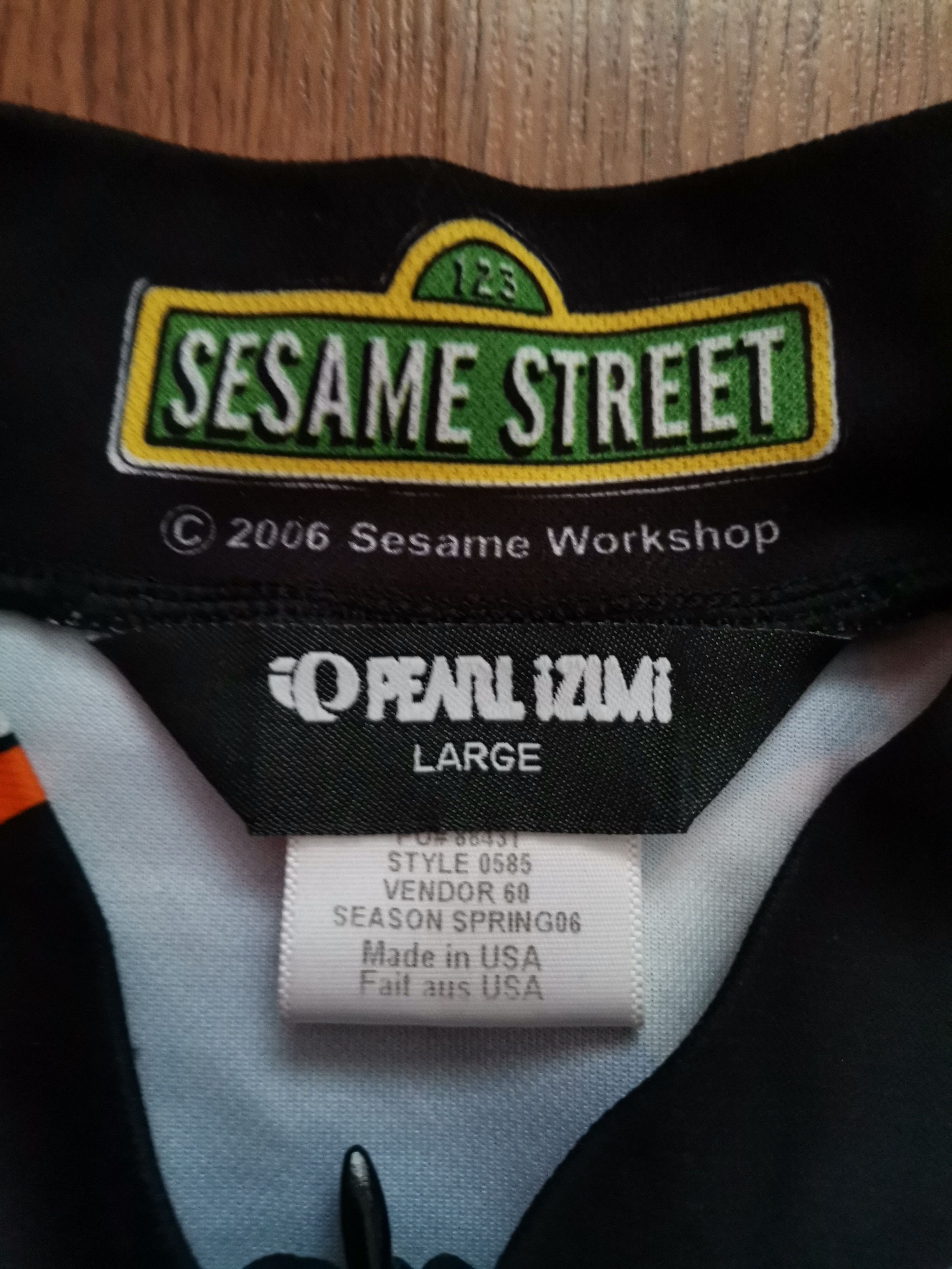 PEARL iZUMi Vintage Pearl Izumi x Sesame Street 2006 Cycling Jersey Size US L / EU 52-54 / 3 - 3 Thumbnail
