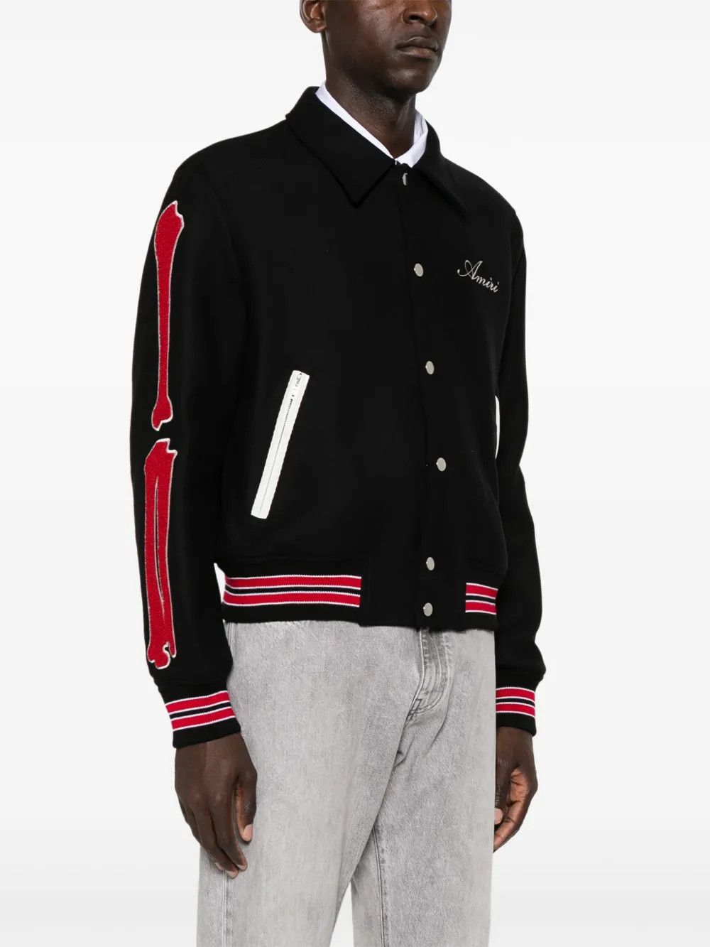 Amiri o1h1sh10525 Ma Bones Jacket in Black Size US M / EU 48-50 / 2 - 3 Thumbnail
