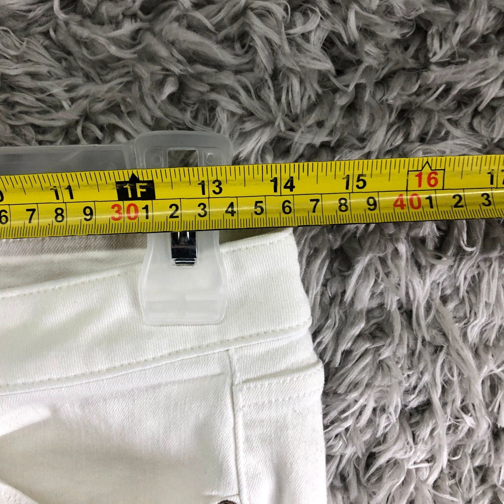 Denime SONOMA Jeans Womens Size 4 Mid Rise Skinny White Denim Pants Size 27" / US 4 / IT 40 - 2 Thumbnail
