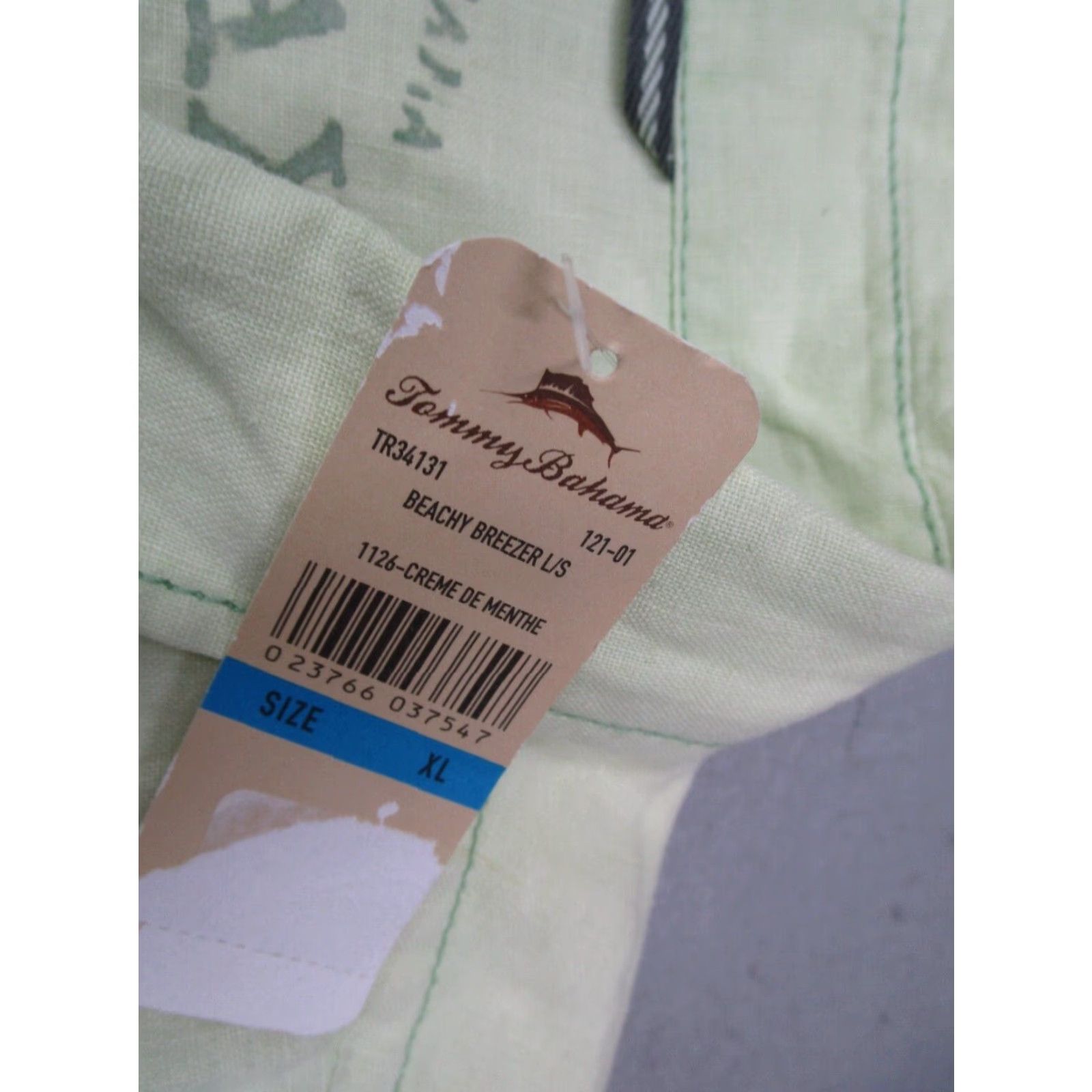 Tommy Bahama Tommy Bahama Mens Linen Shirt Green XL Long Sleeve Beachy Button Up Size US XL / EU 56 / 4 - 4 Thumbnail