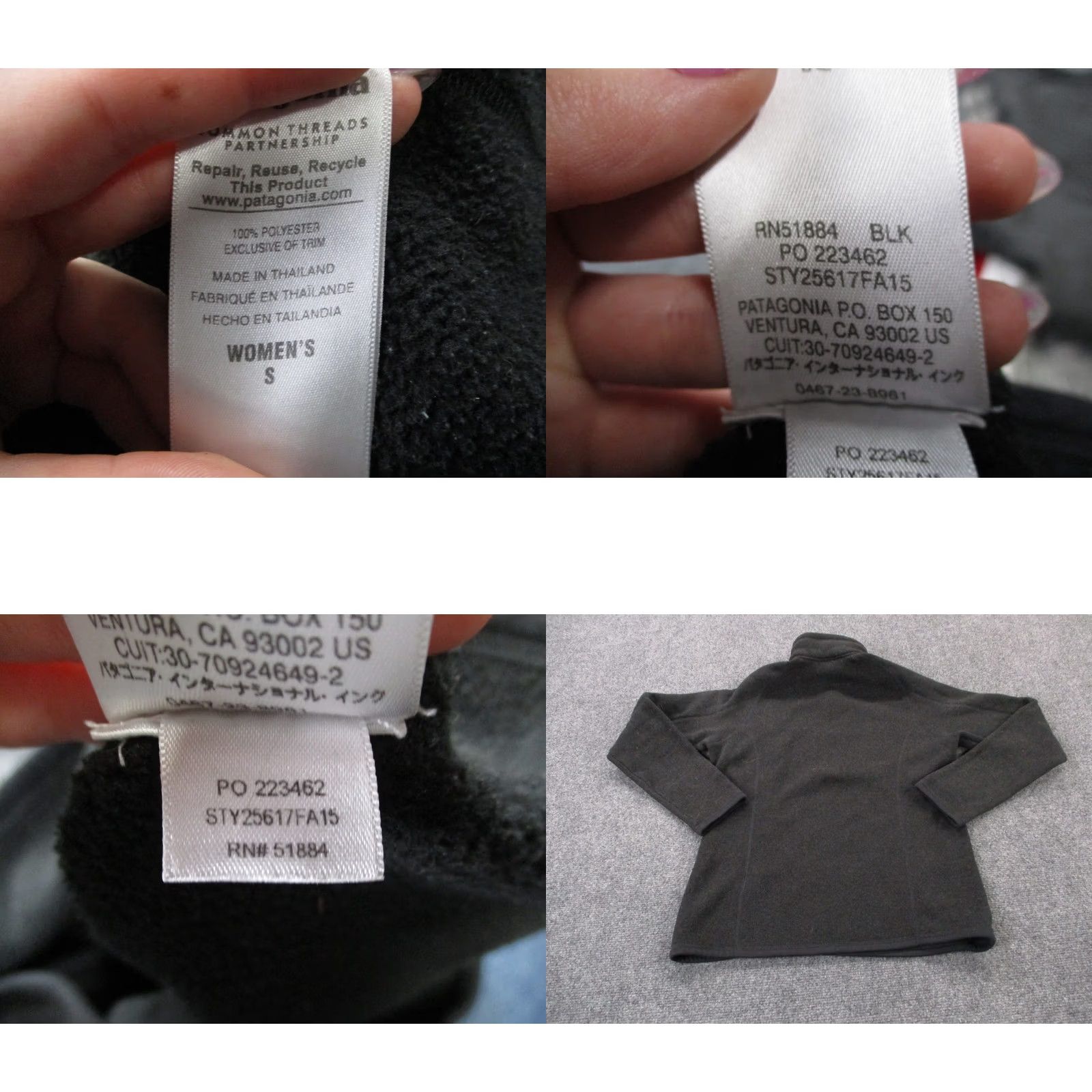 Patagonia Patagonia Jacket Women S Black Better Sweater Fleece Jumper Outdoor Hiking 25617 Size S / US 4 / IT 40 - 8 Thumbnail