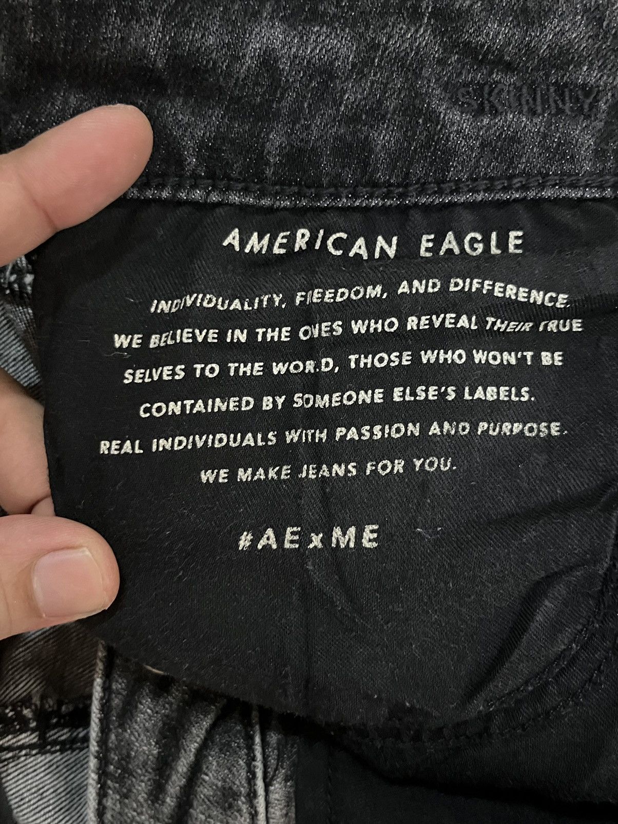 14th Addiction Vintage Japanese Brand Trash Deep Dark Black Distressed Jean Size US 32 / EU 48 - 10 Thumbnail