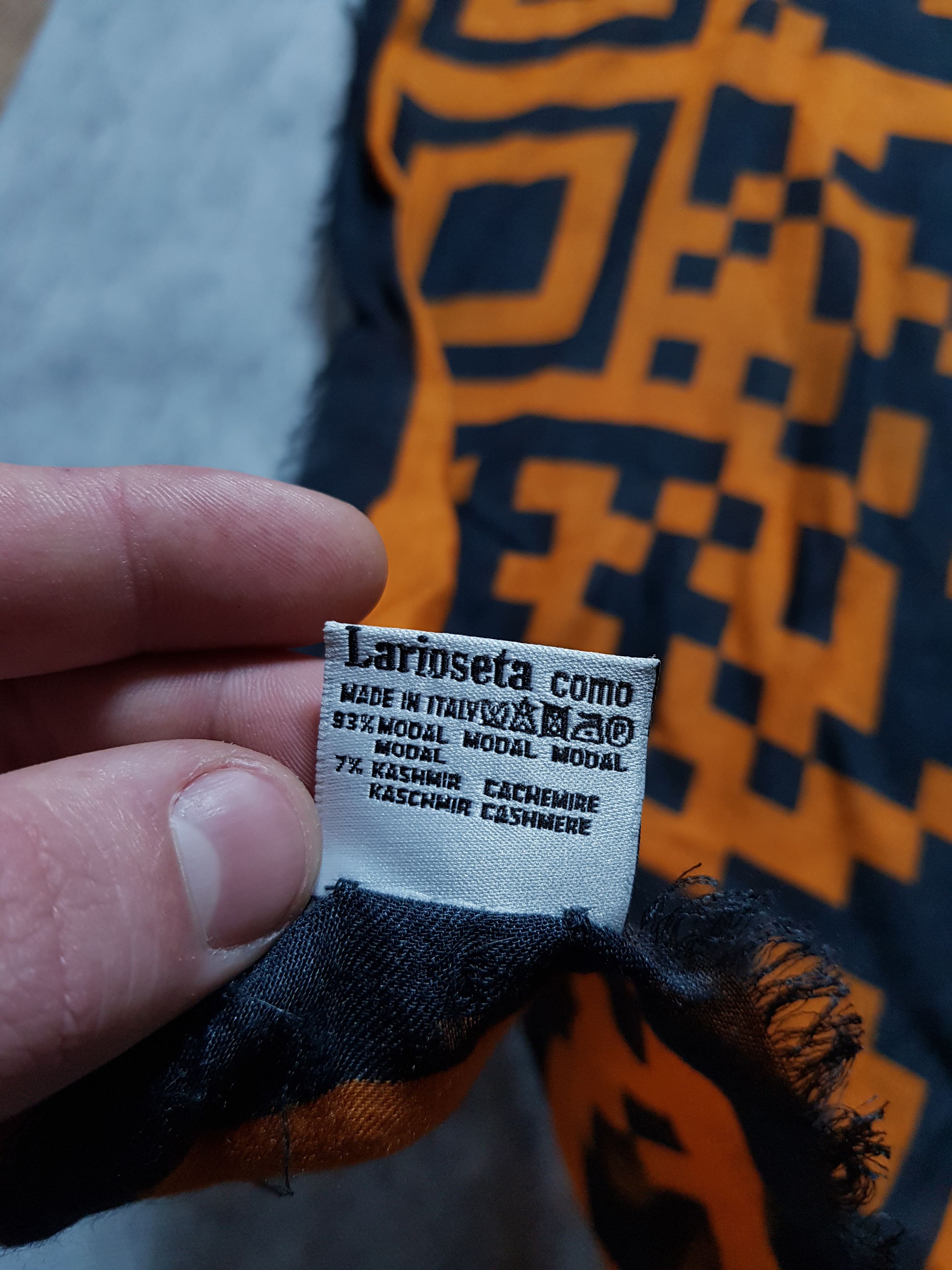 Moschino Moschino QR Code Cheap and Chic scarf 140cm 7% Cashmere Size ONE SIZE - 7 Thumbnail