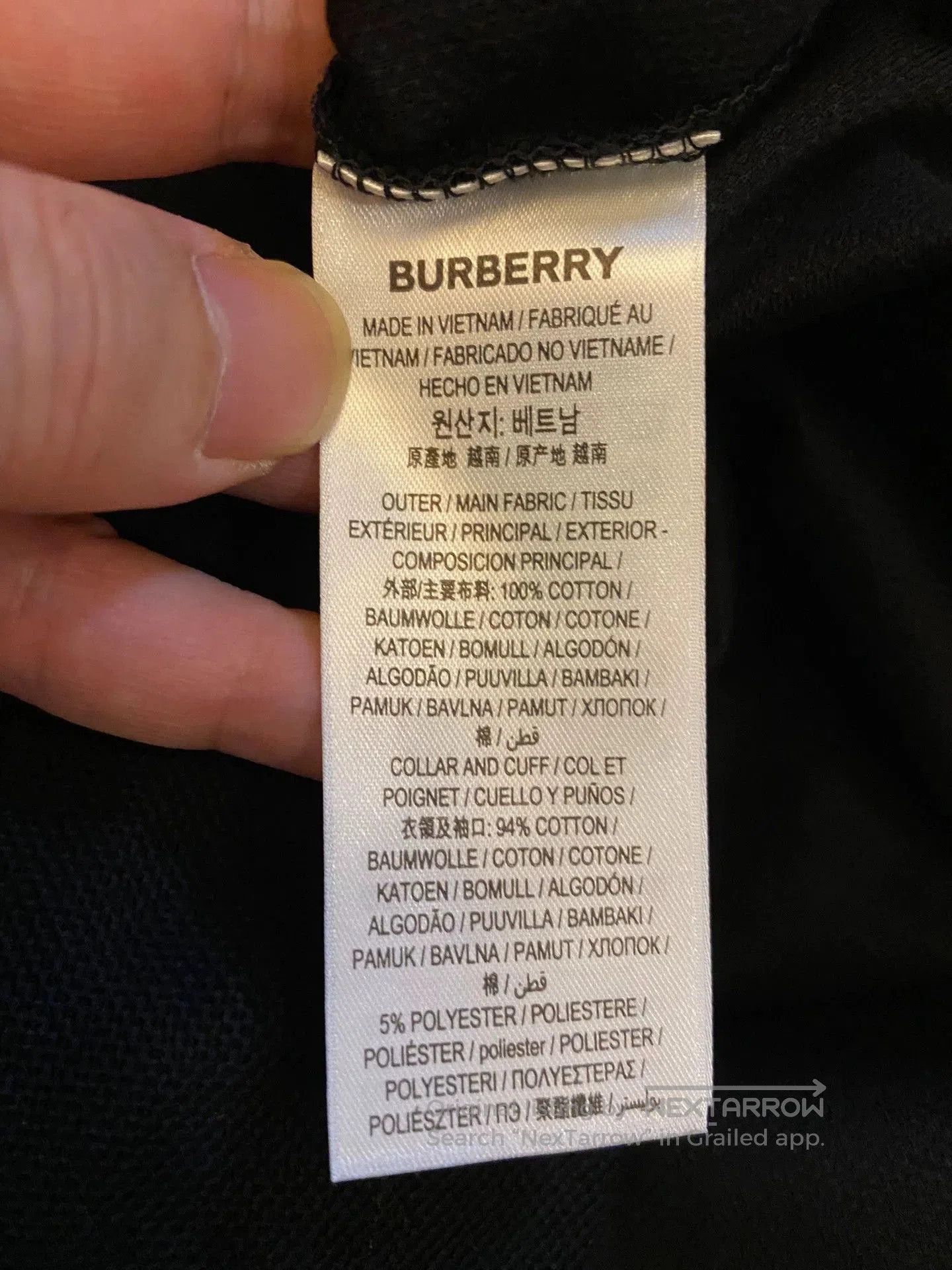 Burberry Black Polo Shirt with Red Trim . Size US M / EU 48-50 / 2 - 9 Thumbnail