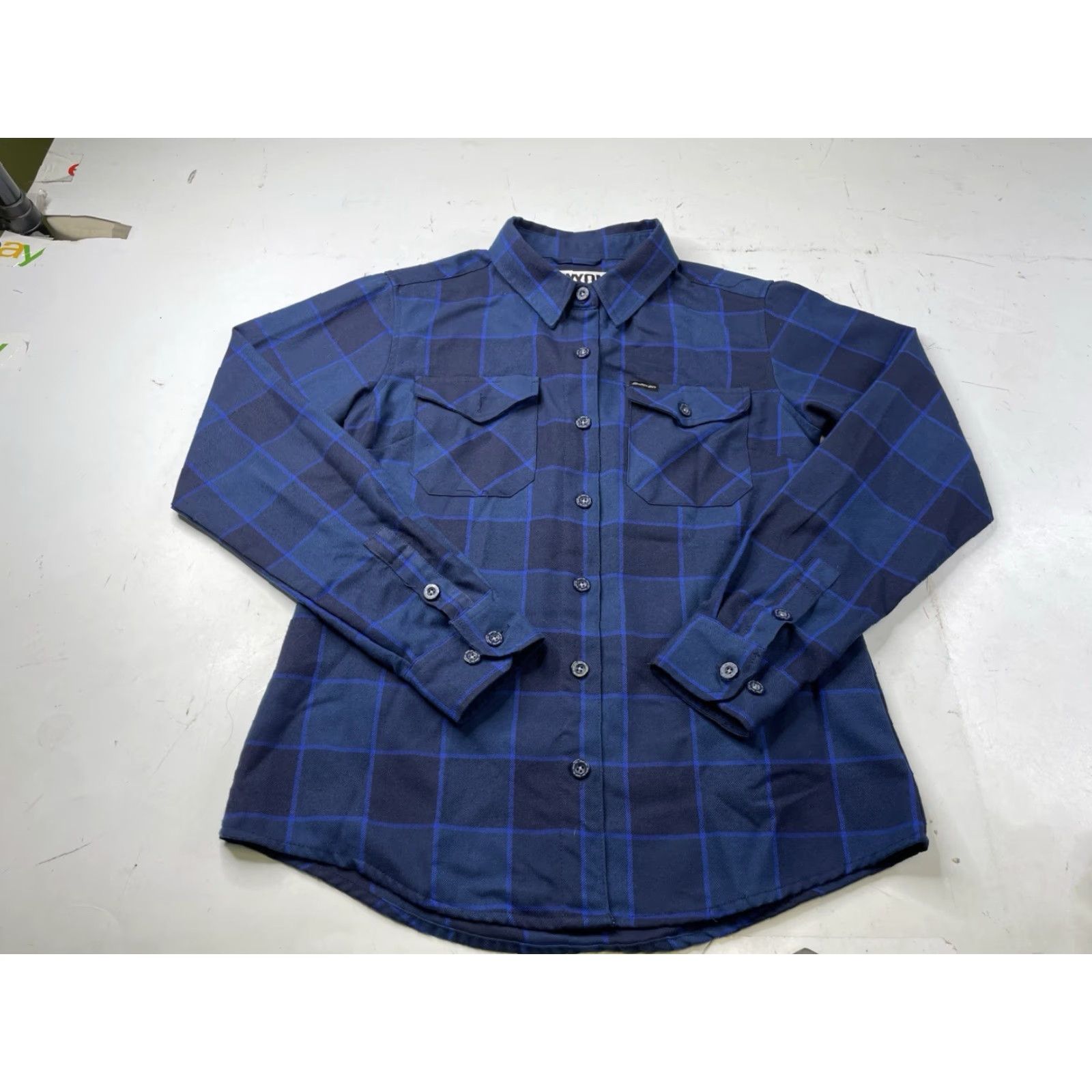 Vintage Dixxon Snap On Tools Limited Edition 2022 Flannel Plaid Shirt Blue Womens MEDIUM Shirt Women M Blue Girl? Size M / US 6-8 / IT 42-44 - 2 Thumbnail