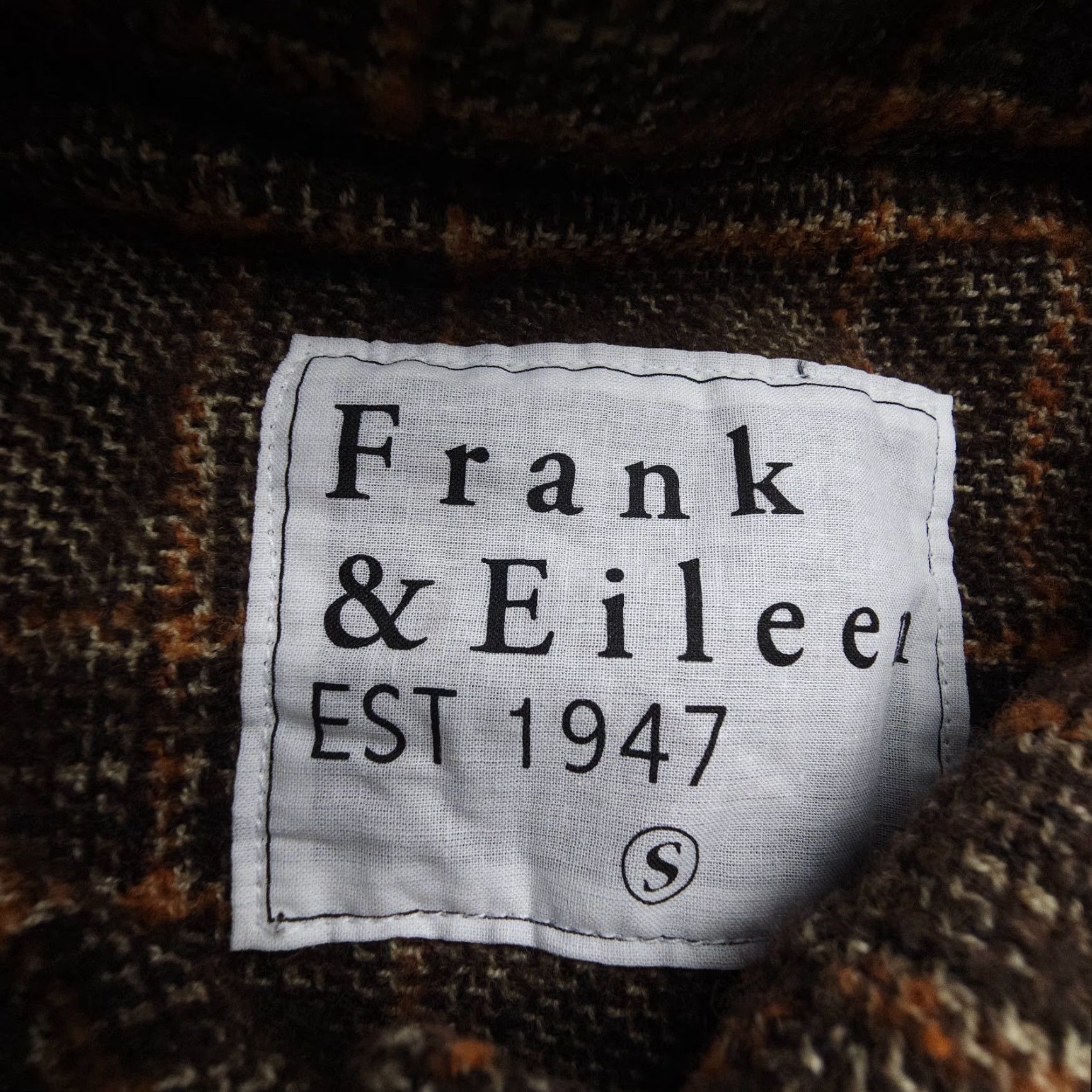 Frank & Eileen VINTAGE Frank & Eileen Gavin Wool Shirt Jacket Womens Small Plaid Oversized Lagenlook Adult Small Brown Polo Ecology? Size S / US 4 / IT 40 - 3 Thumbnail