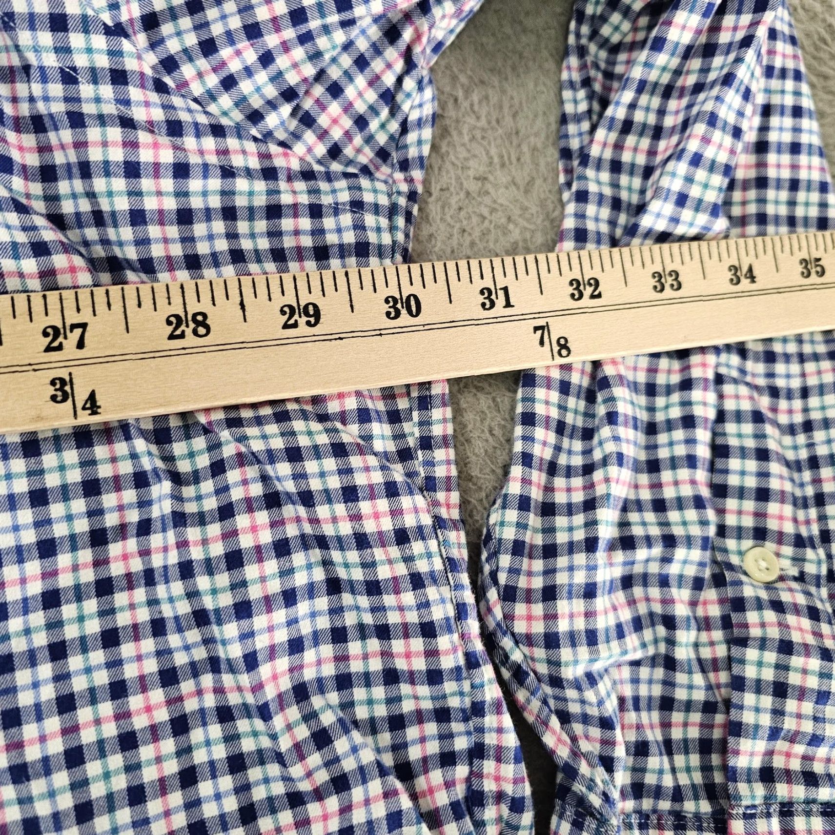 Ralph Lauren Ralph Lauren Shirt Mens 3XB Big Blue Pink Plaid Button-Down Long Sleeve Shirt Size US XXL / EU 58 / 5 - 7 Thumbnail