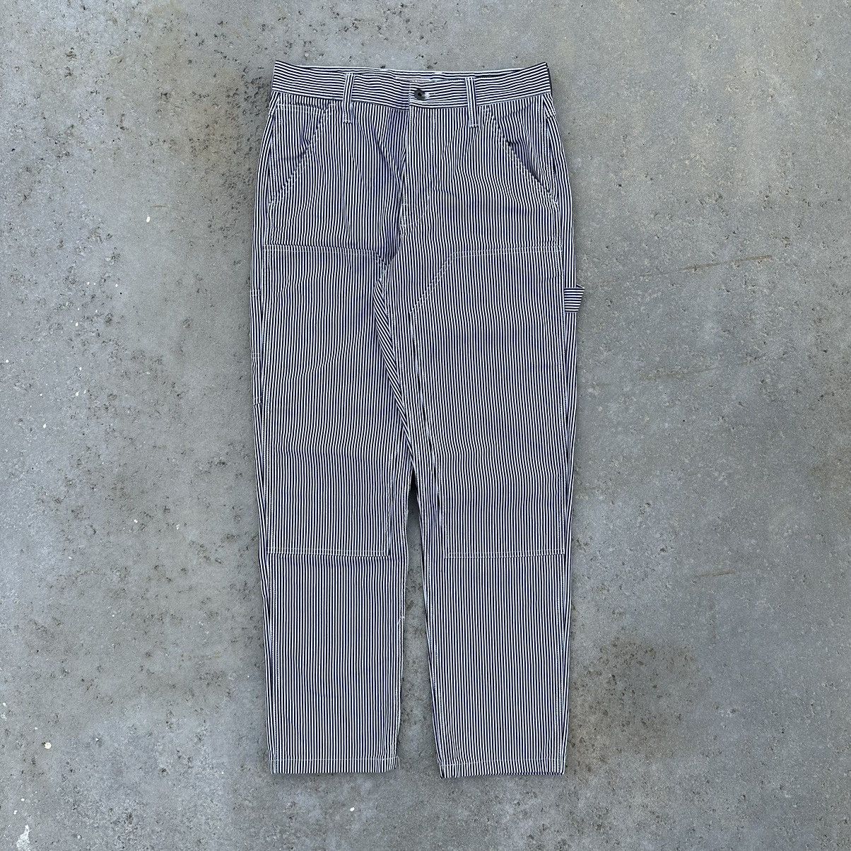 Wallace & Barnes Wallace Barnes Hickory Stripe Carpenter Work Pants Size US 31 - 1 Thumbnail