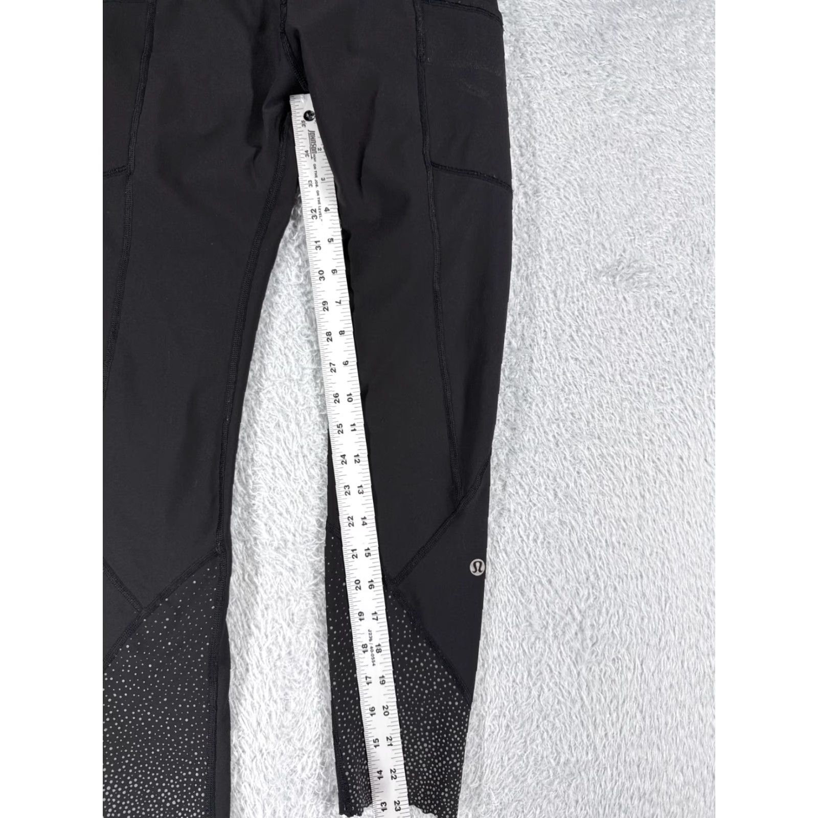 Lululemon Lululemon Pants Women 6 Black Tight II Luxtreme Cropped 25" Inseam Pockets Straight Leg Dance Yoga Read Size 28" / US 6 / IT 42 - 5 Thumbnail