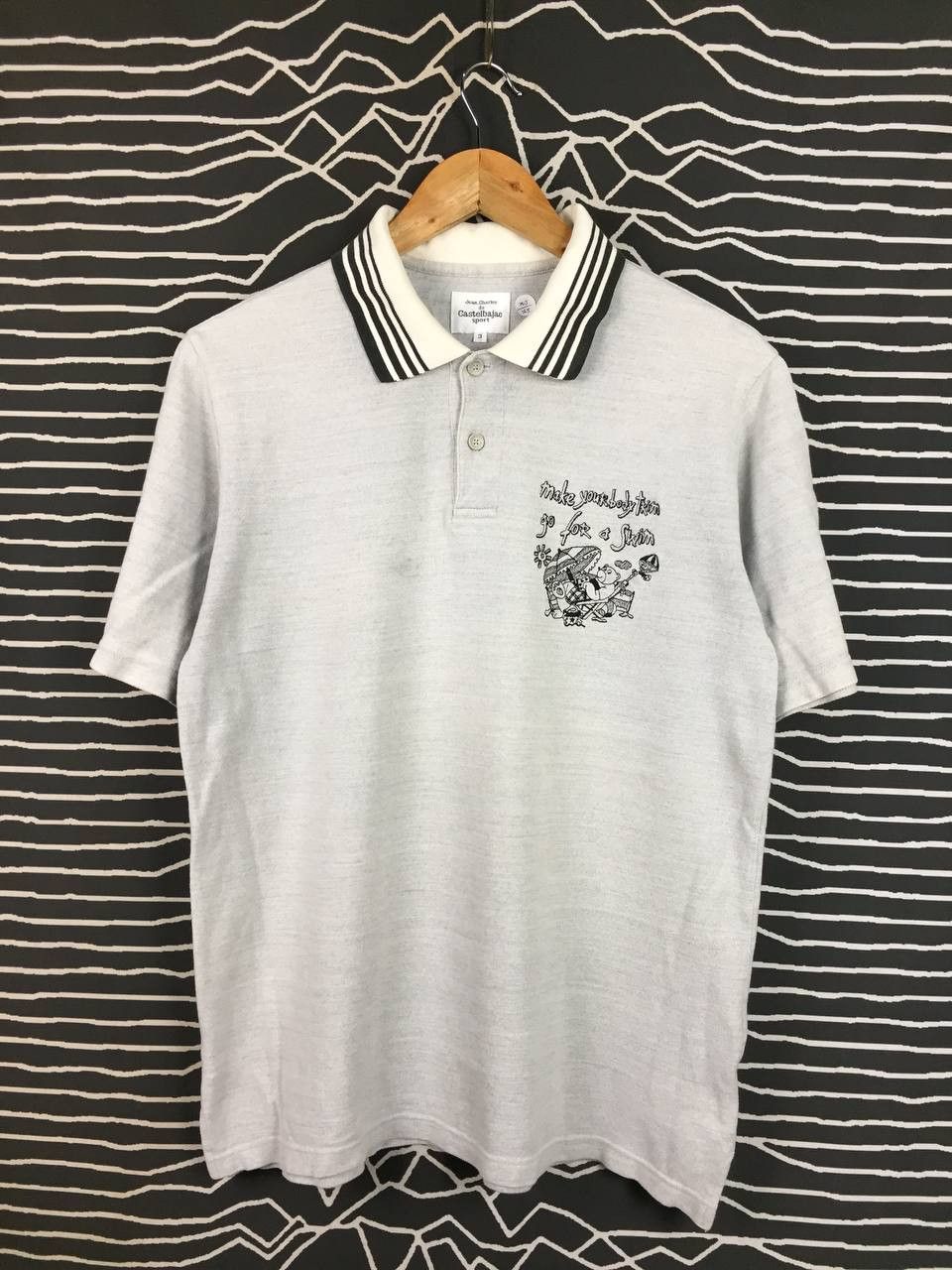 Jean Charles De Castelbajac Jean Charles De Castelbajac Bear Beach Embroidery Polo Shirt Size US M / EU 48-50 / 2 - 1 Thumbnail