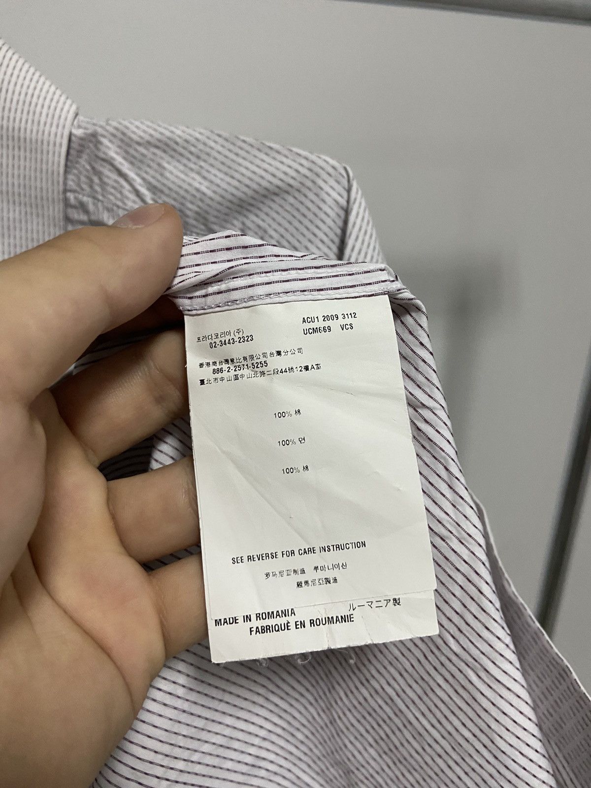 Prada × Vintage Prada Vintage Buttons White Classic luxury shirts Size US L / EU 52-54 / 3 - 7 Thumbnail
