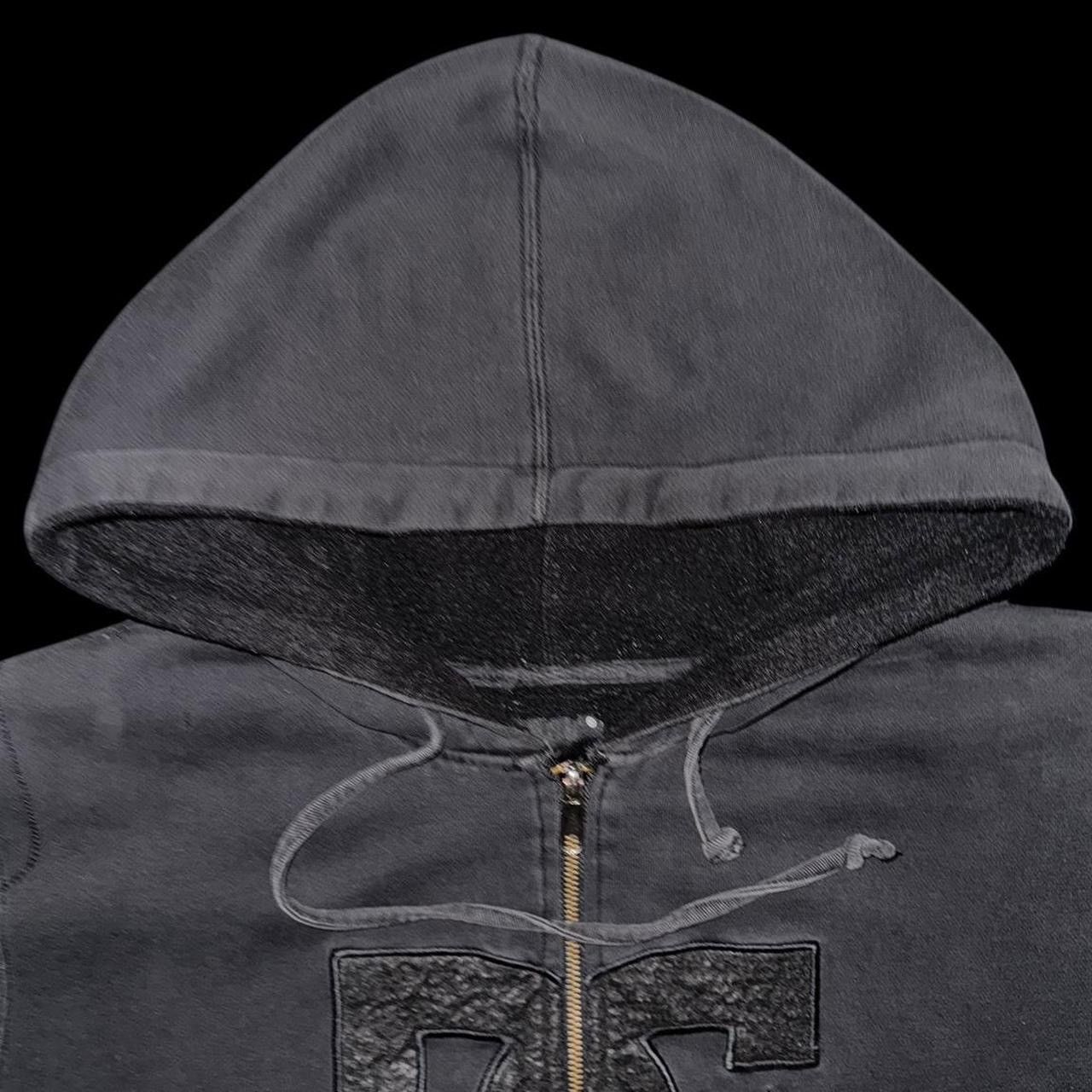 DC Vintage Y2K DC Shoe Co. Heavy Lined Trash Goth Zip Up Hoodie Size US M / EU 48-50 / 2 - 4 Thumbnail