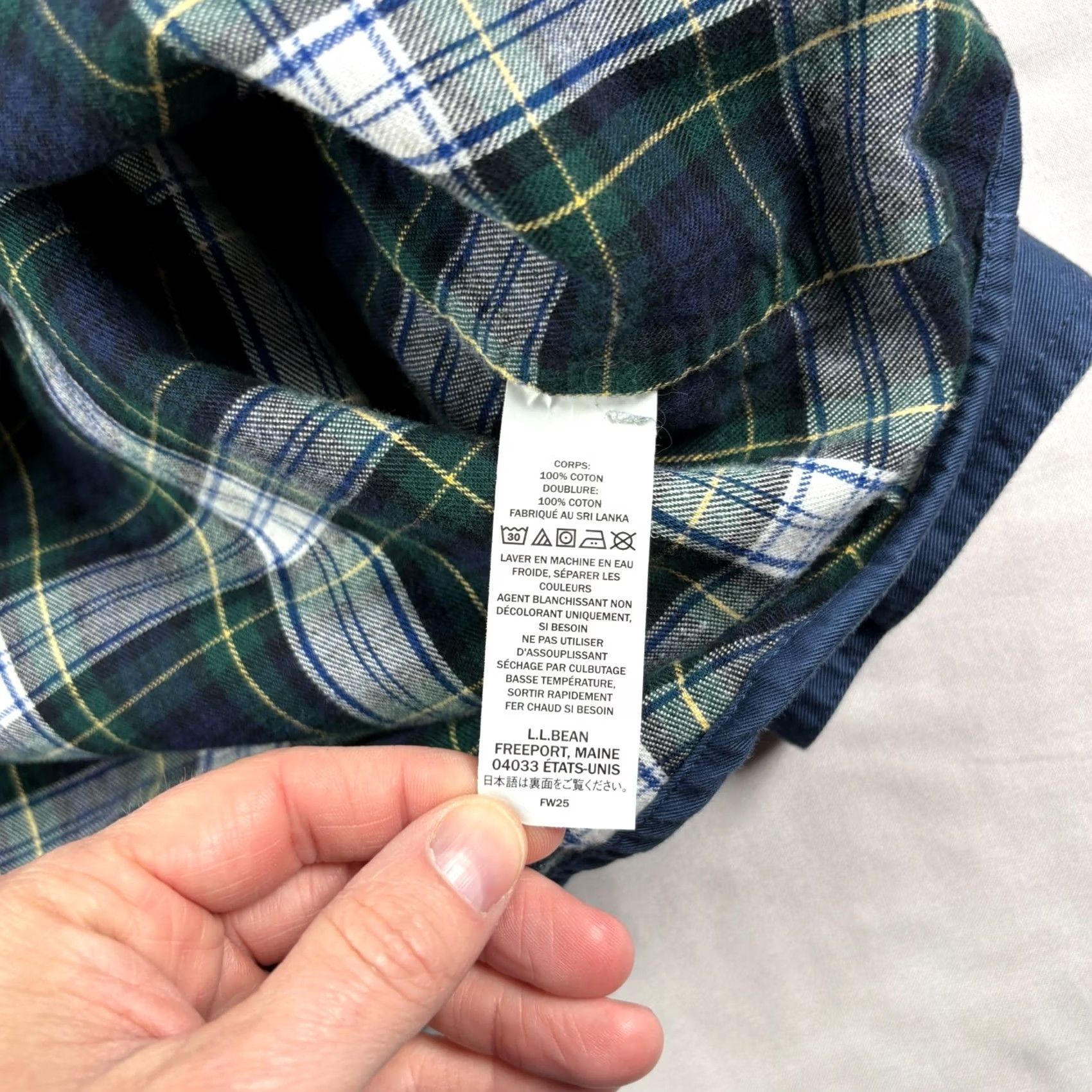 Vintage VINTAGE LL Bean Hurricane Shirt Jacket Mens 2XL Blue Flannel Lined Shacket Button Up Size US XXL / EU 58 / 5 - 7 Thumbnail