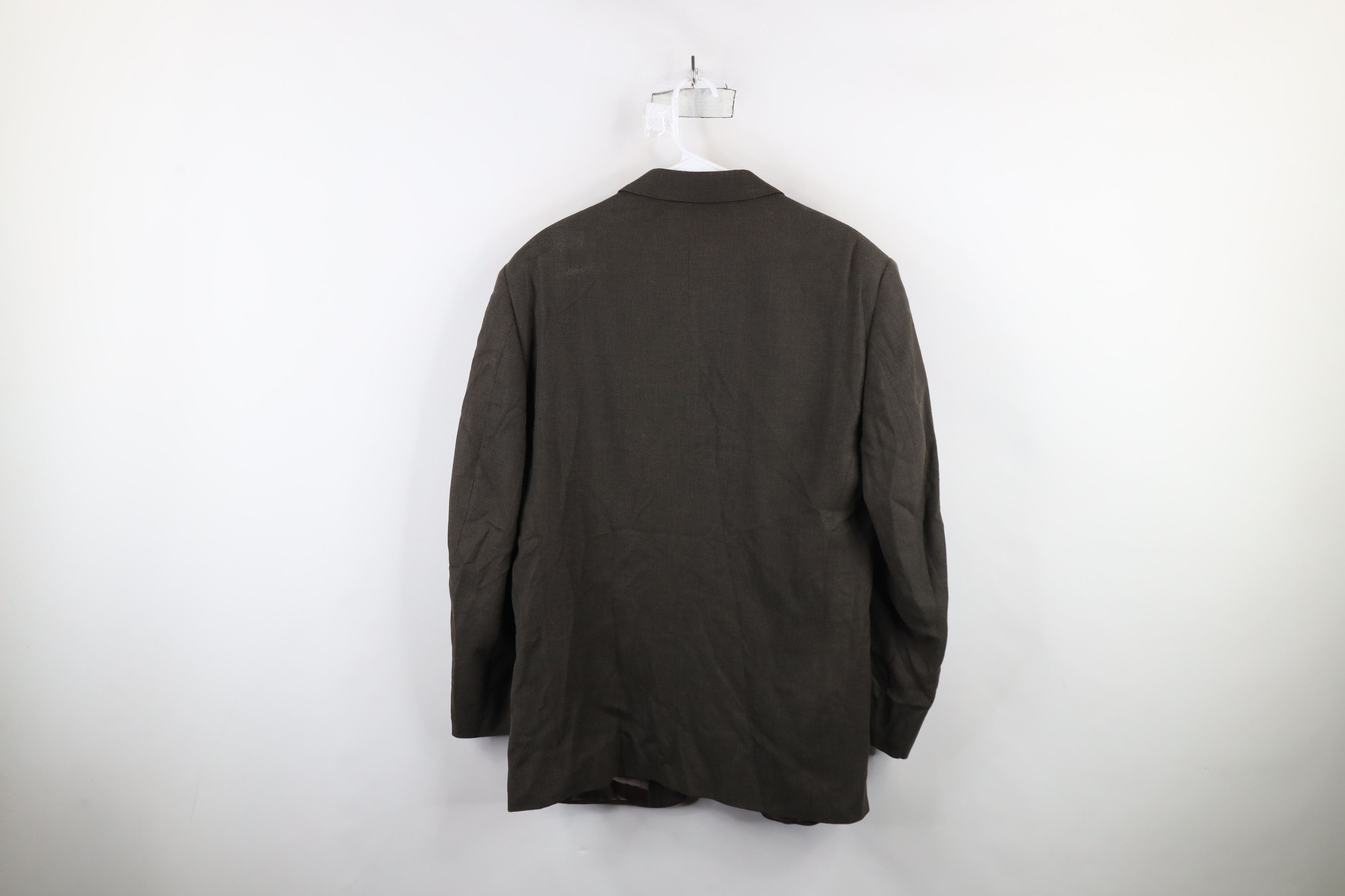 Vintage Today's Man Silk Wool 3 Button Suit Blazer Jacket Italy Size US XXL / EU 58 / 5 - 17 Thumbnail