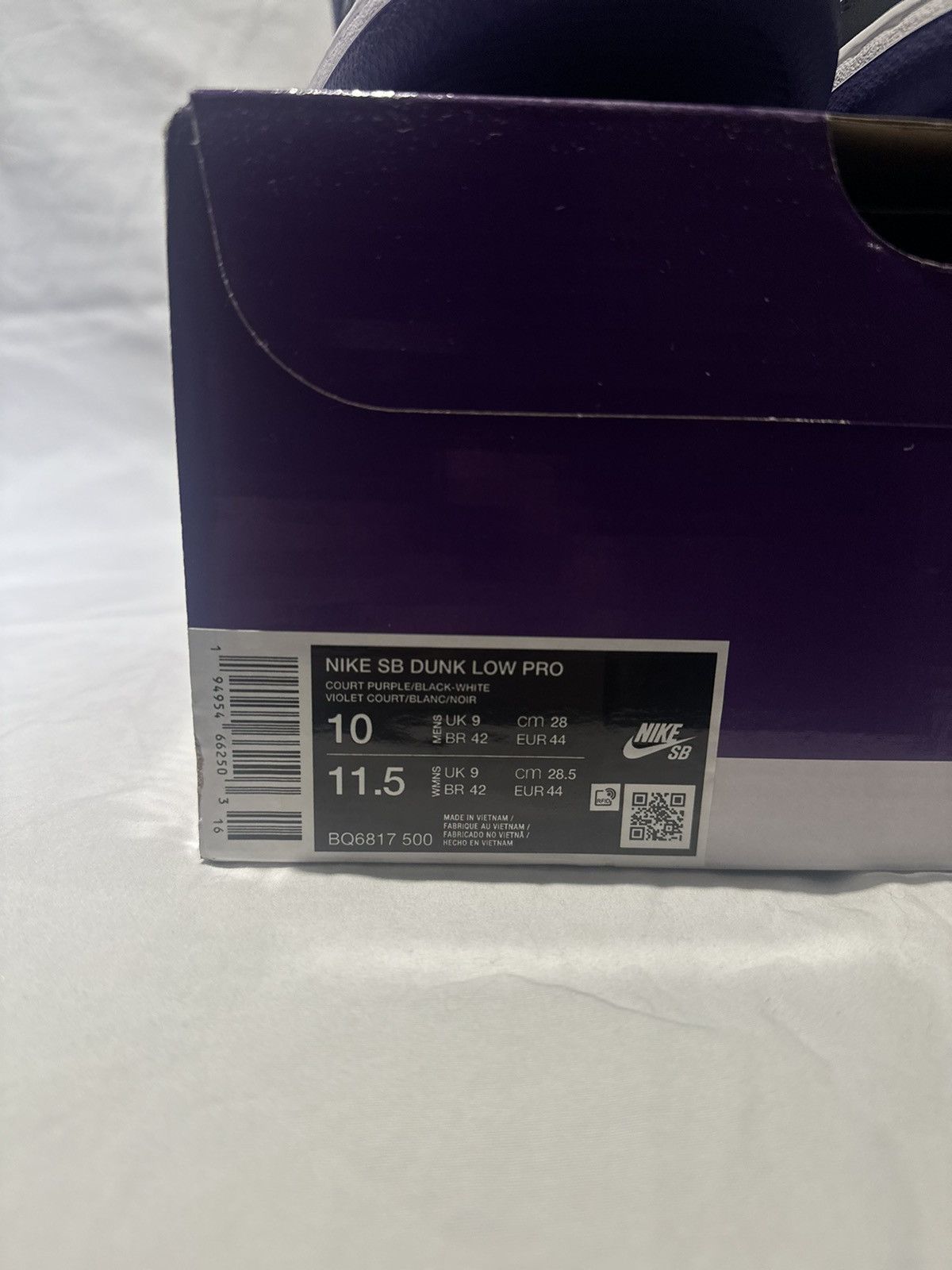 Nike Nike SB Dunk Low Court Purple Size US 10 / EU 43 - 10 Thumbnail