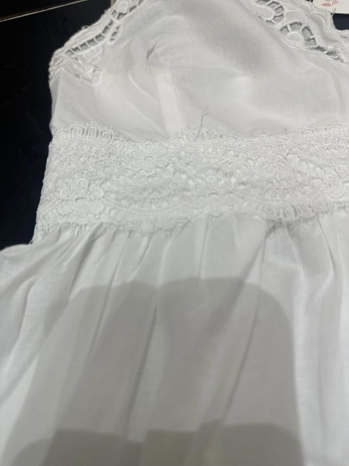 Zara Zara Cotton Short Embroided Dress Size S / US 4 / IT 40 - 2 Thumbnail