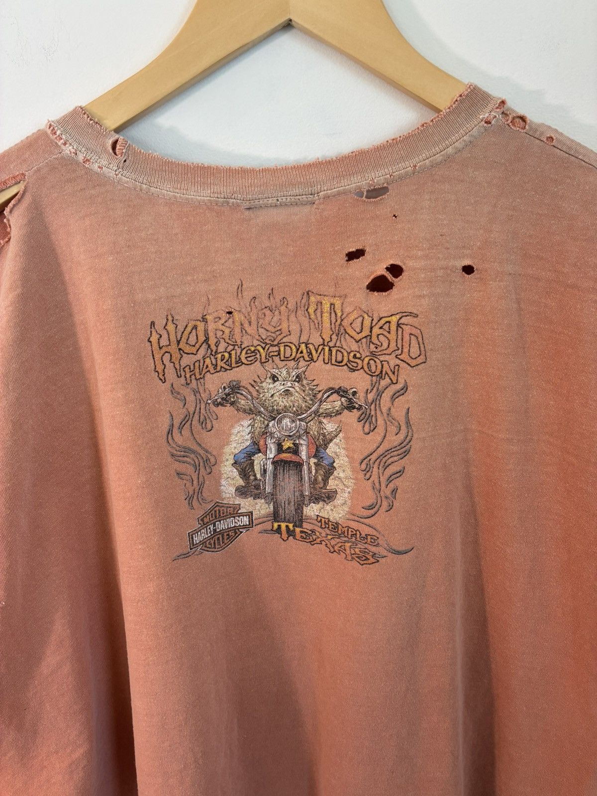 Harley Davidson Sun Faded Thrashed Orange Harley Davidson Cut Off Size US XXL / EU 58 / 5 - 8 Thumbnail