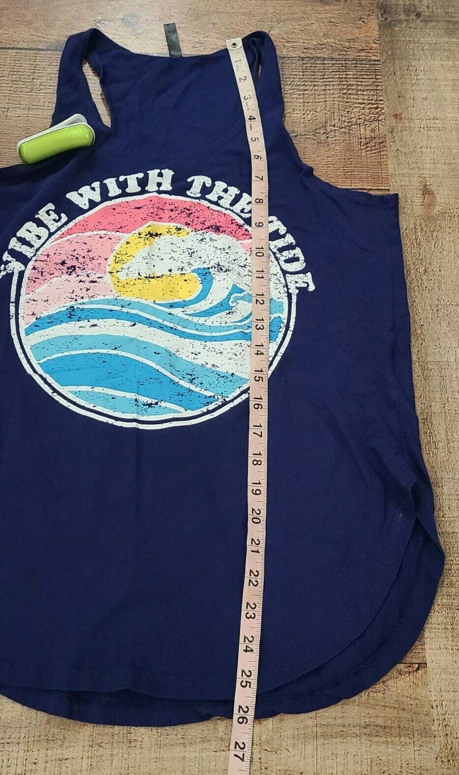Designer Electric Pink Tank Top Junior XL Royal Blue Size XL / US 12-14 / IT 48-50 - 6 Thumbnail