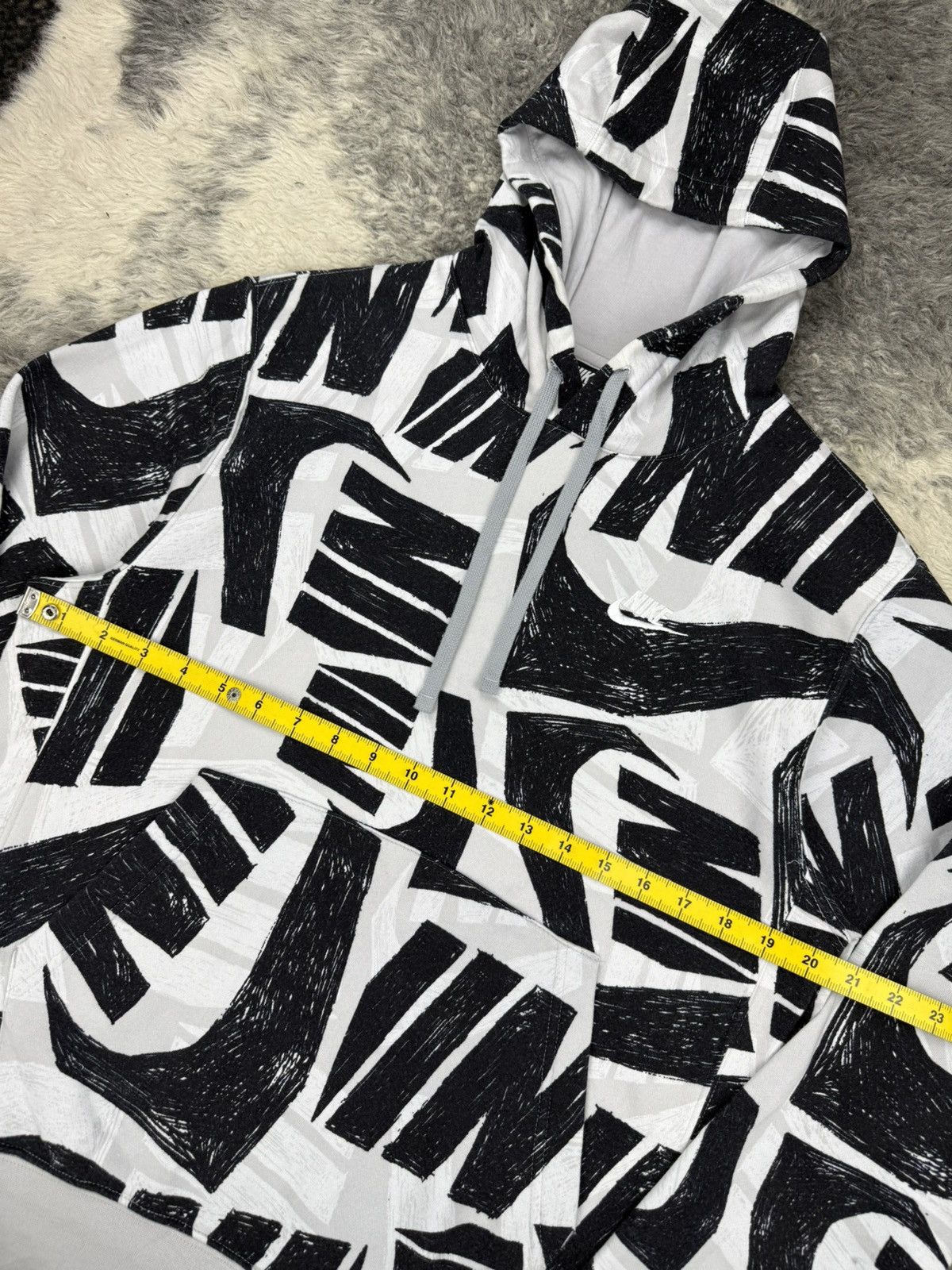 Nike NIKE AOP Swoosh Logo Crayon Style Streetwear Hoodie Size US S / EU 44-46 / 1 - 9 Thumbnail