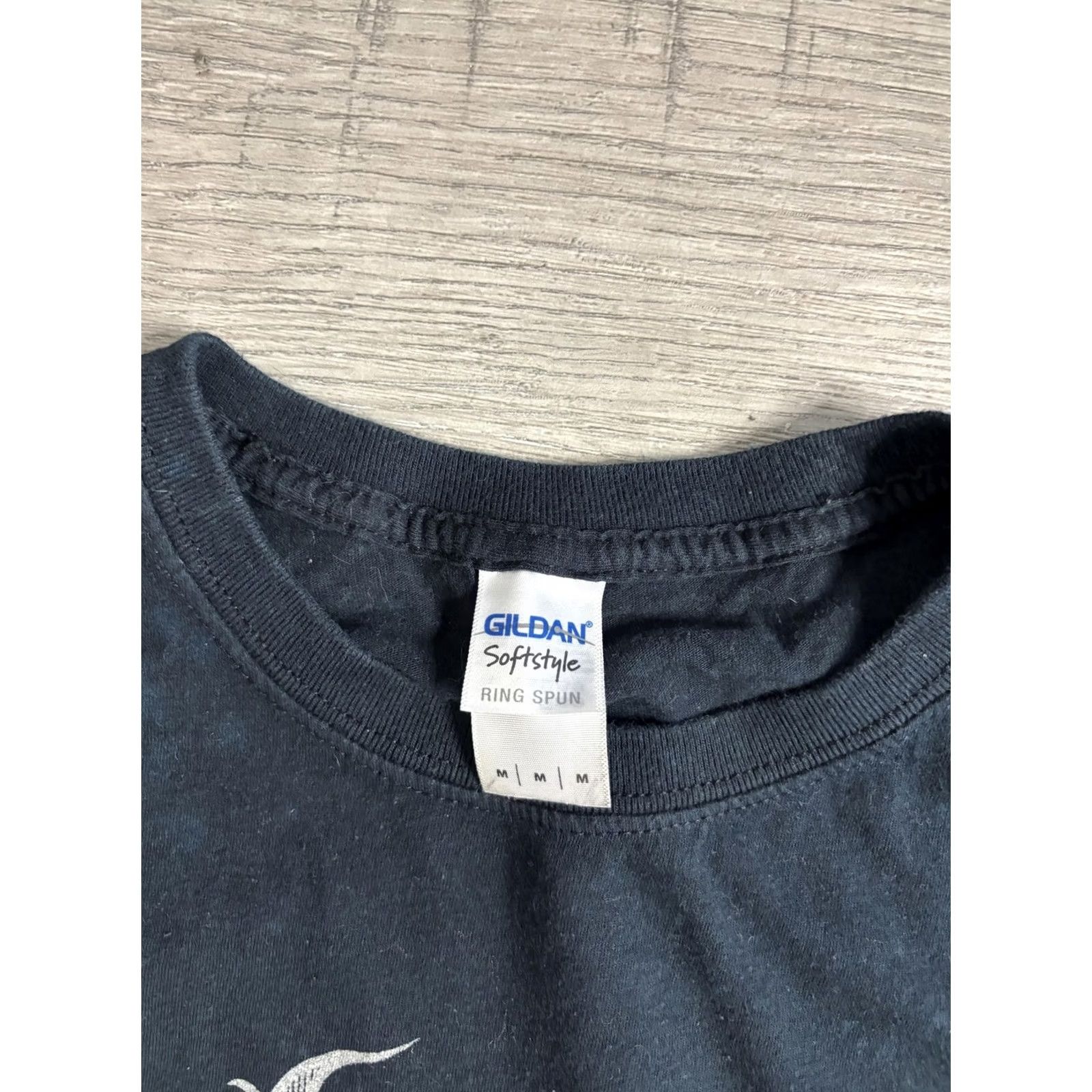 Gildan Behemoth Shirt Mens M Black Graphic Tee T-Shirt Gildan Softstyle Ring Spun Crew Neck Short Sleeve Size US M / EU 48-50 / 2 - 3 Thumbnail