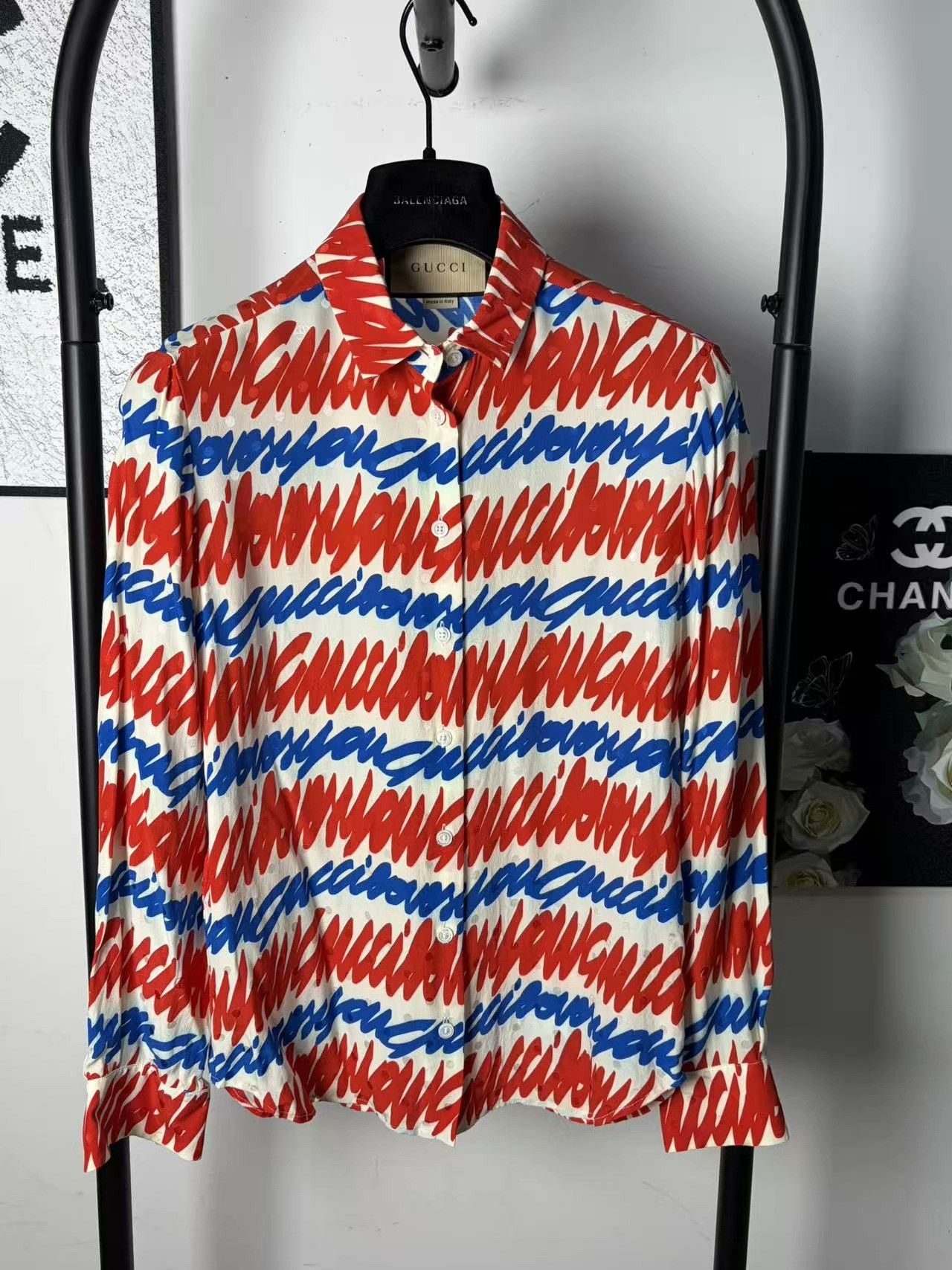 Gucci Gucci Graphic White Shirt m Men Size US M / EU 48-50 / 2 - 1 Thumbnail