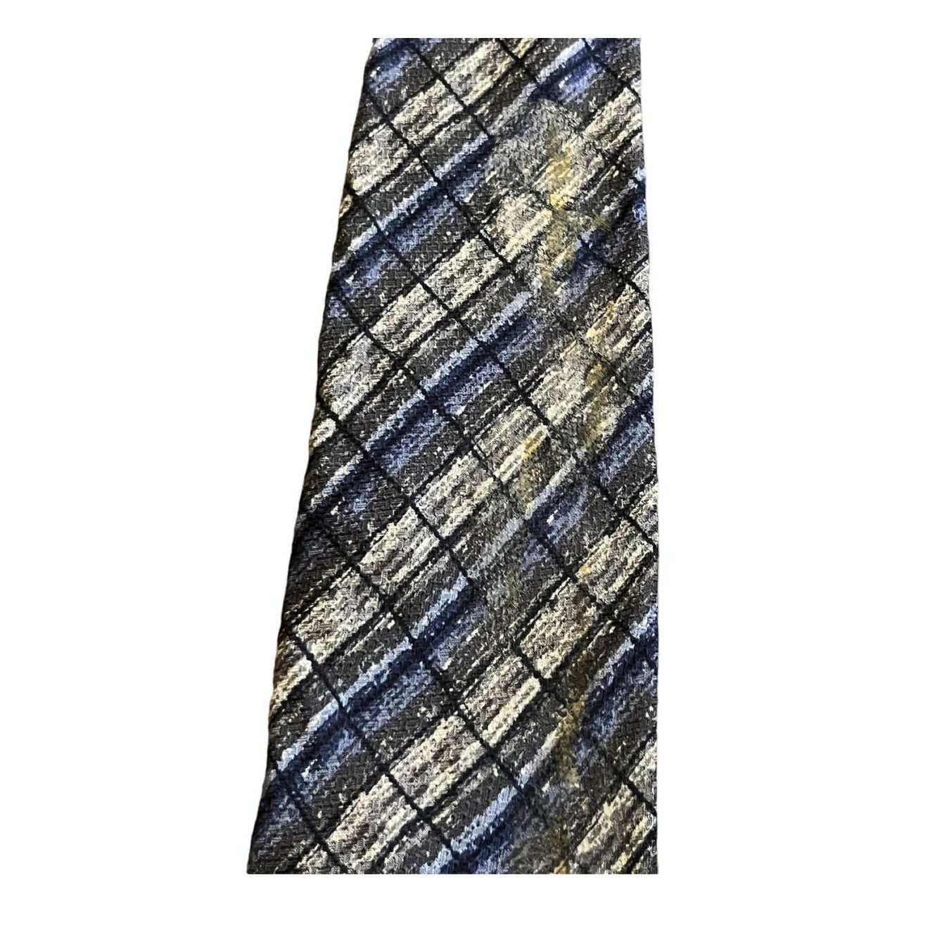 Missoni Missoni blue and gray geometric shapes silk tie Size ONE SIZE - 7 Thumbnail