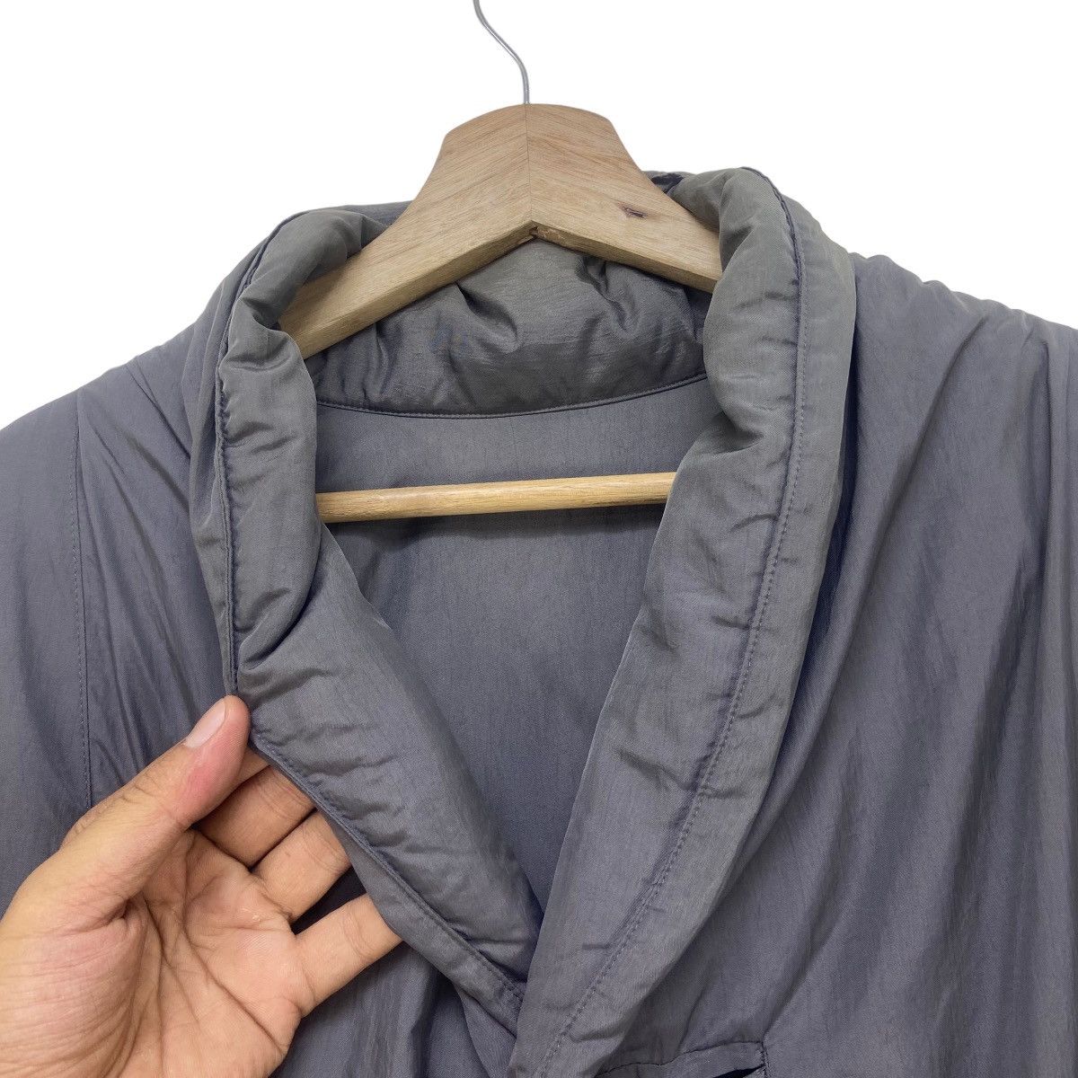 Issey Miyake Achieve🔥80s Issey Miyake Windcoat Nylon Long Coat Size US L / EU 52-54 / 3 - 12 Thumbnail