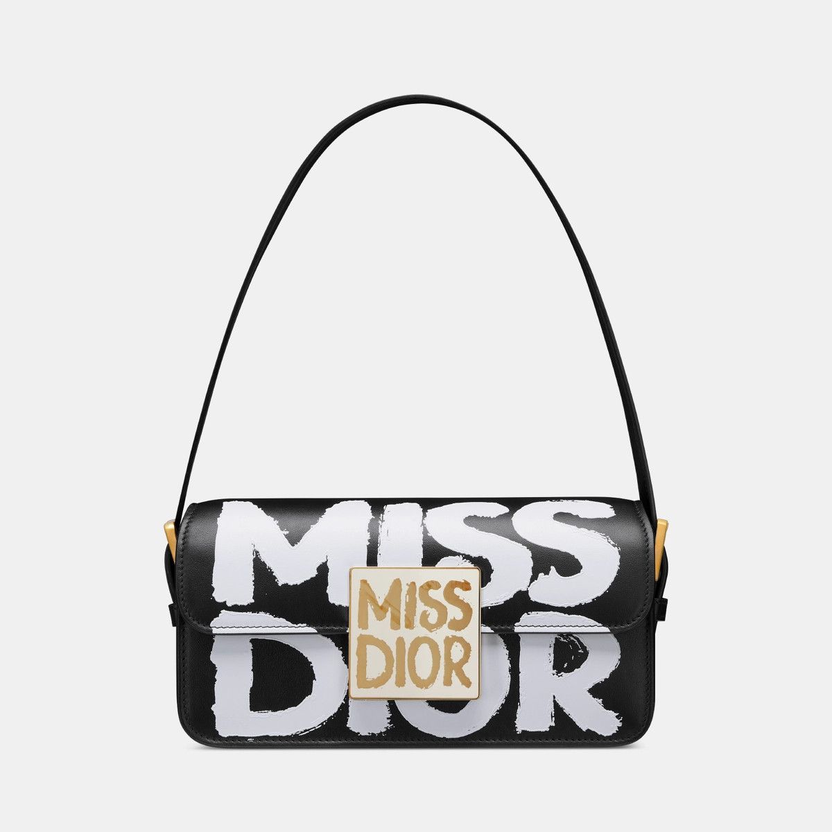 Dior o1bcso1str0226 Size:OS/Miss Dior Flap Bag in Black/White Size ONE SIZE - 2 Thumbnail