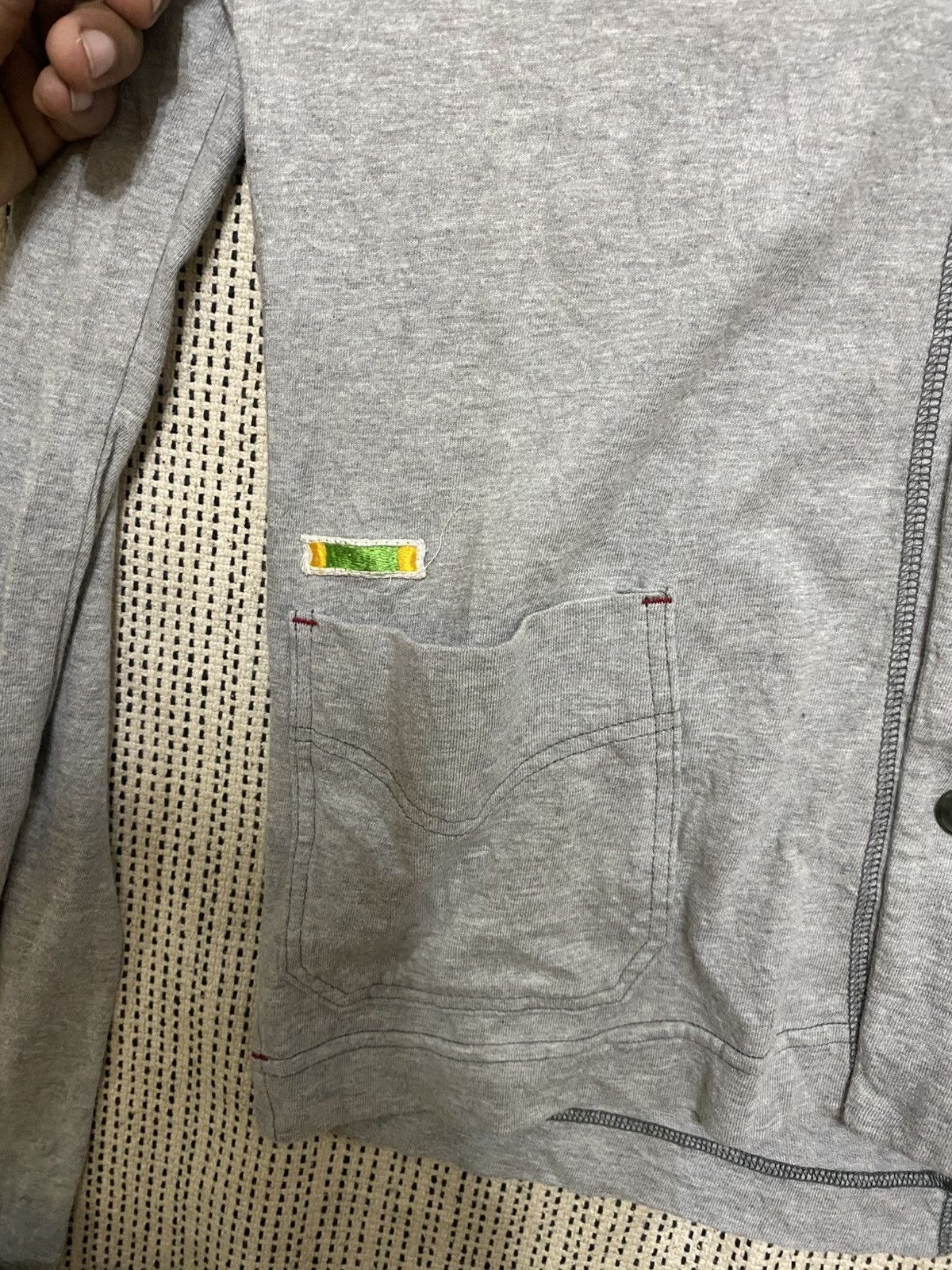 Vetements Vetements Grey Button-Up Cardigan – 700 Patch Design Size M / US 6-8 / IT 42-44 - 5 Thumbnail