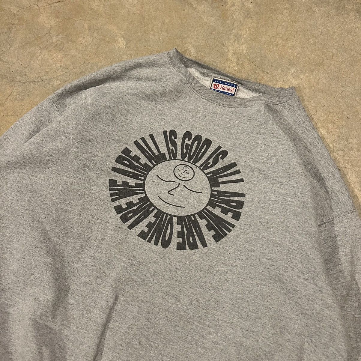 Unsound Rags × Vintage Crazy Vintage Y2K “God Is All” Jesus Crewneck Essential Size US L / EU 52-54 / 3 - 3 Thumbnail